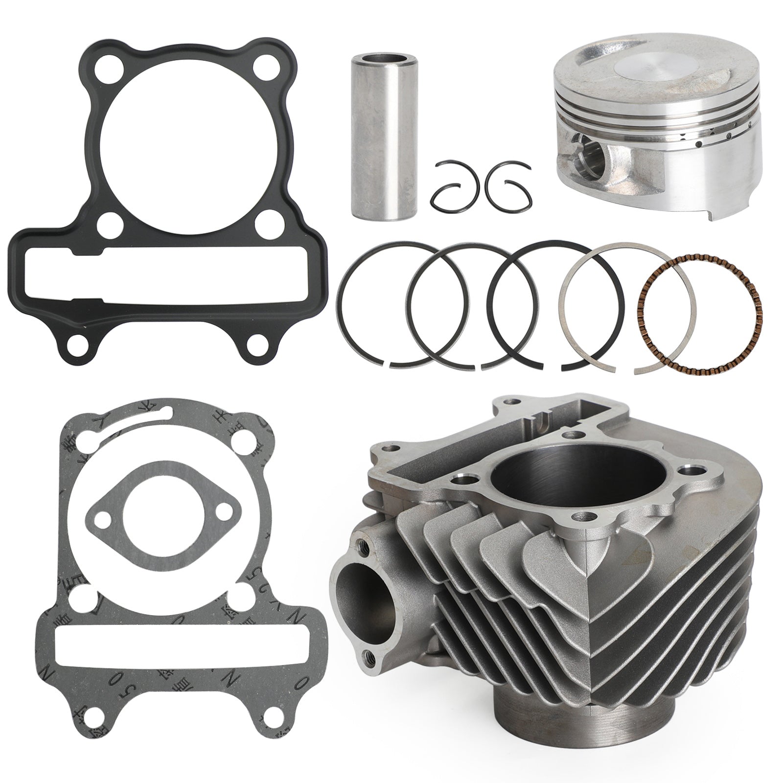 172cc Zylinder-Upgrade-Kit (61 mm Bohrung) Kolbendichtung für GY6 125cc 150cc Motoren Generisch