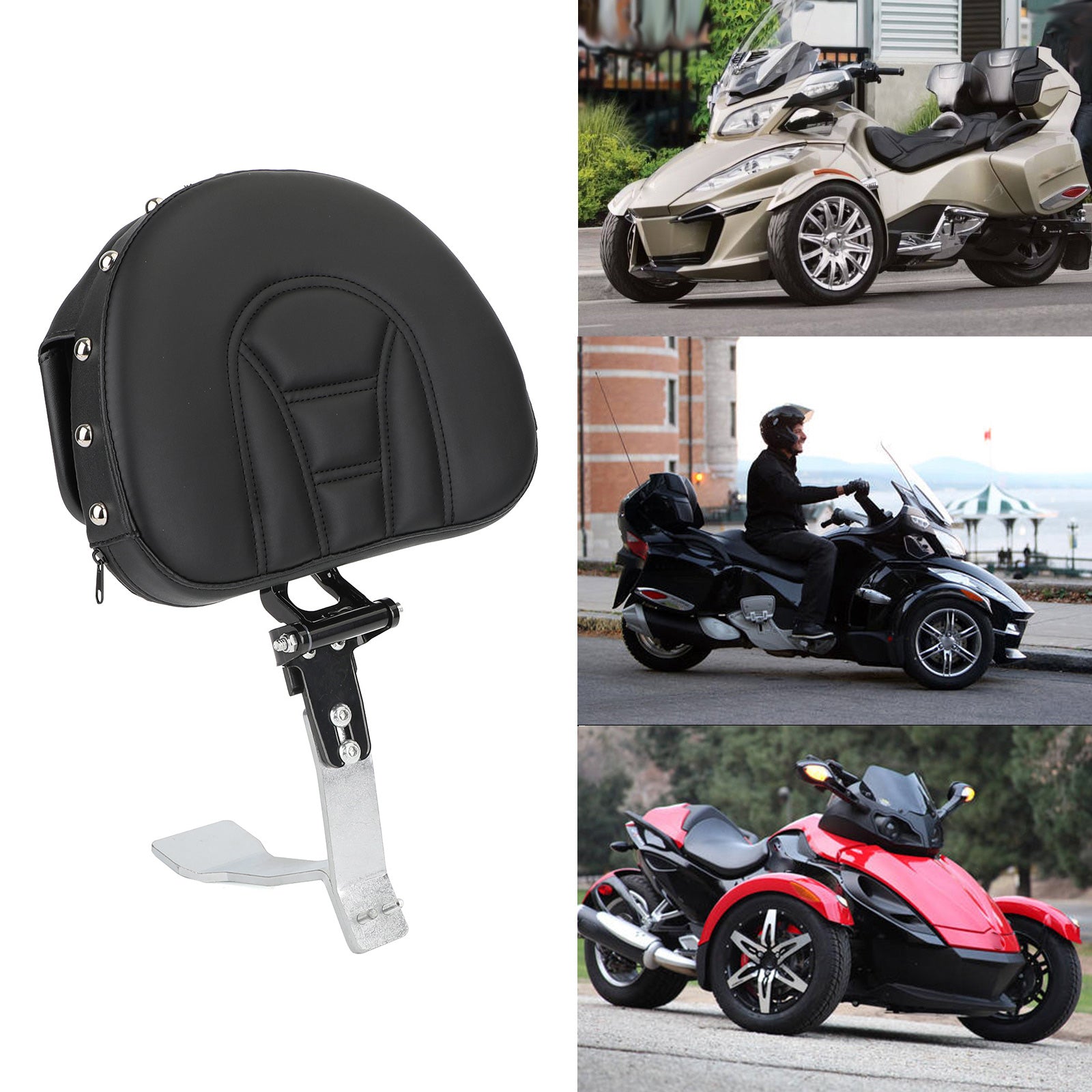 Respaldo para conductor ATV apto para Can Am Spyder RT SE6 SM6 SE5 SM5 Roadster genérico