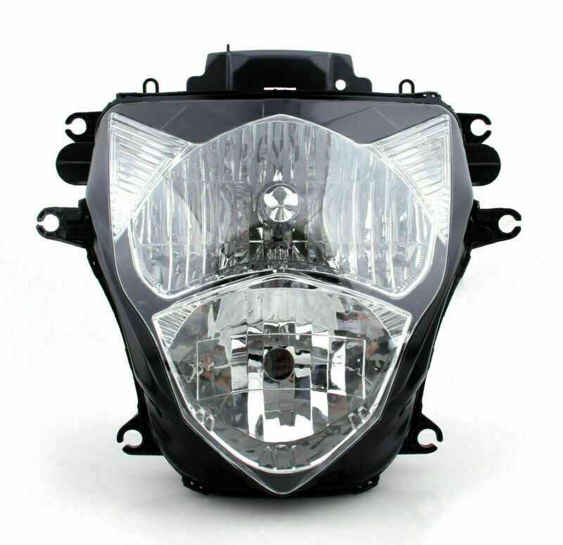 フロントヘッドライトグリルヘッドランプ Led 保護ホワイトスズキ Gsxr 600 750 11-12 汎用