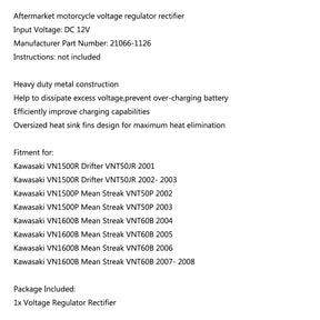 Spannungsreglergleichrichter für Kawasaki VN1600B Mean Streak VNT60B 2004–2008