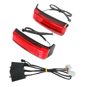 LED Saddlebag Saddle Bags Run Brake Turn Lamp Lights For Touring 1996-2013 Generic