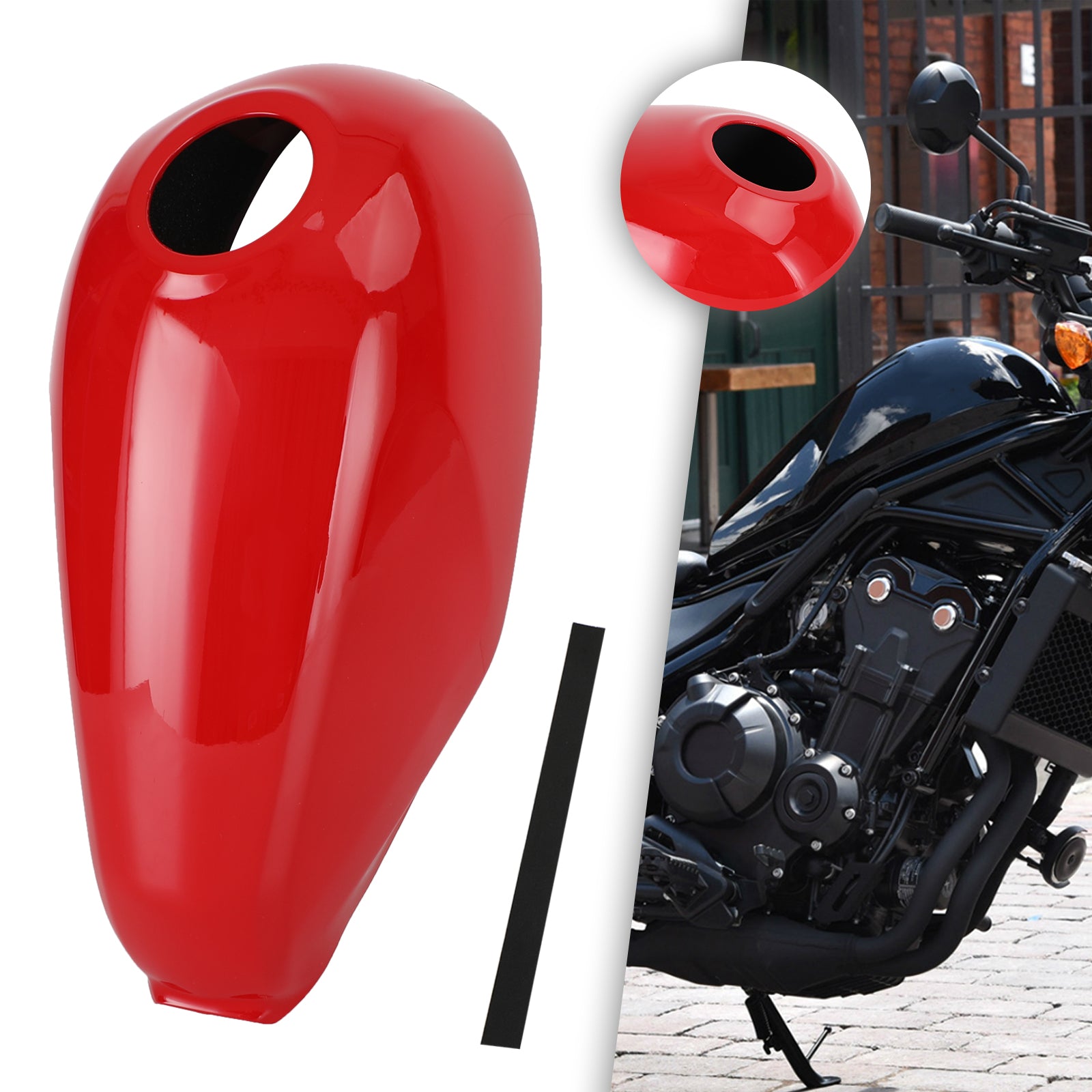 Gas Tank Cover Trim Fairing Cowl for Honda Rebel CMX300 CMX500 2017-2022 Generic