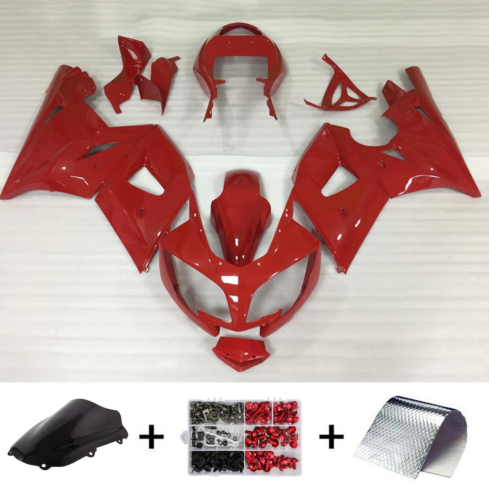 Amotopart Triumph 2002-2005 Daytona 600/650 Red Fairing Kit