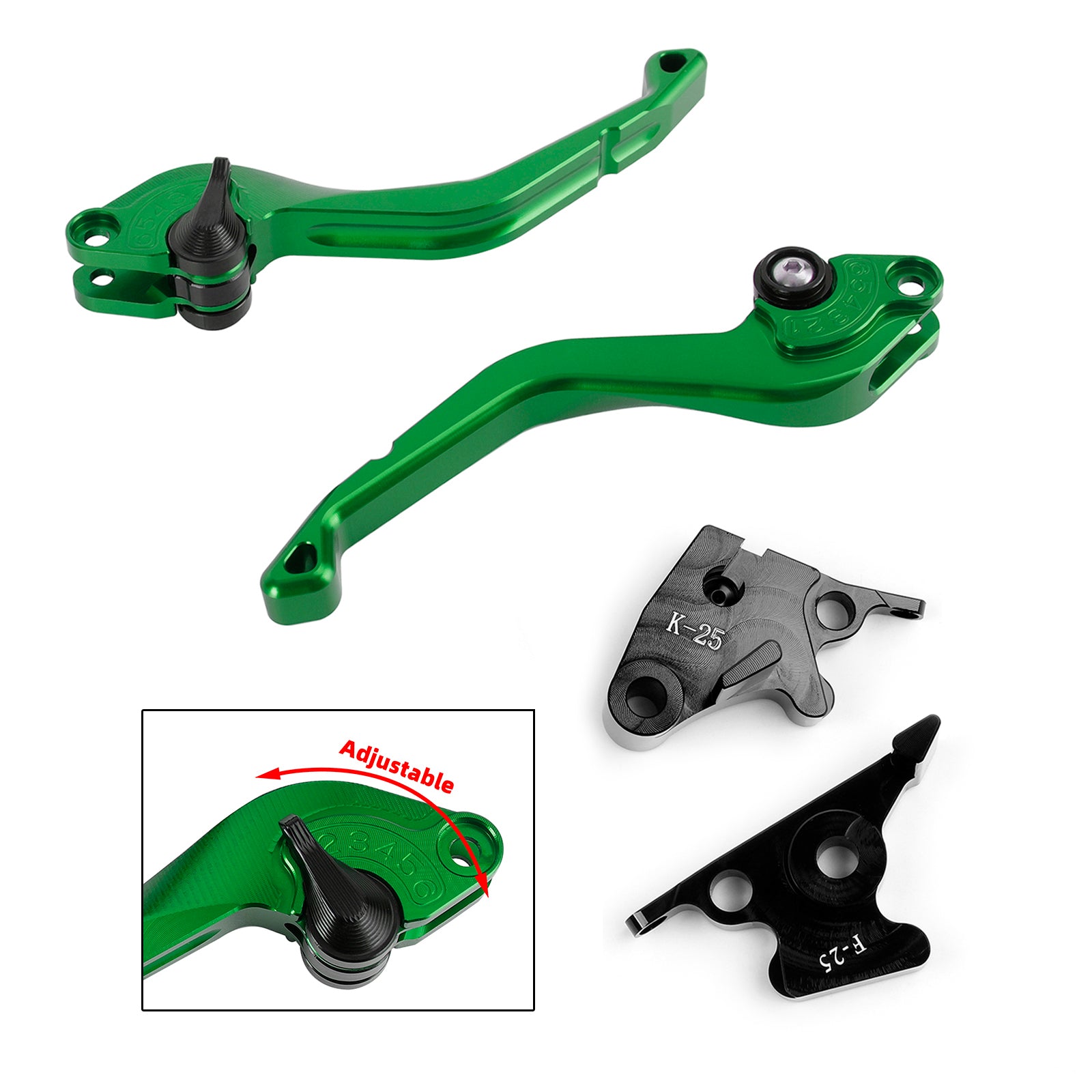 CNC-Kurzkupplungsbremshebel passend für Kawasaki Ninja 250R 400 300R/Z300 Z250SL