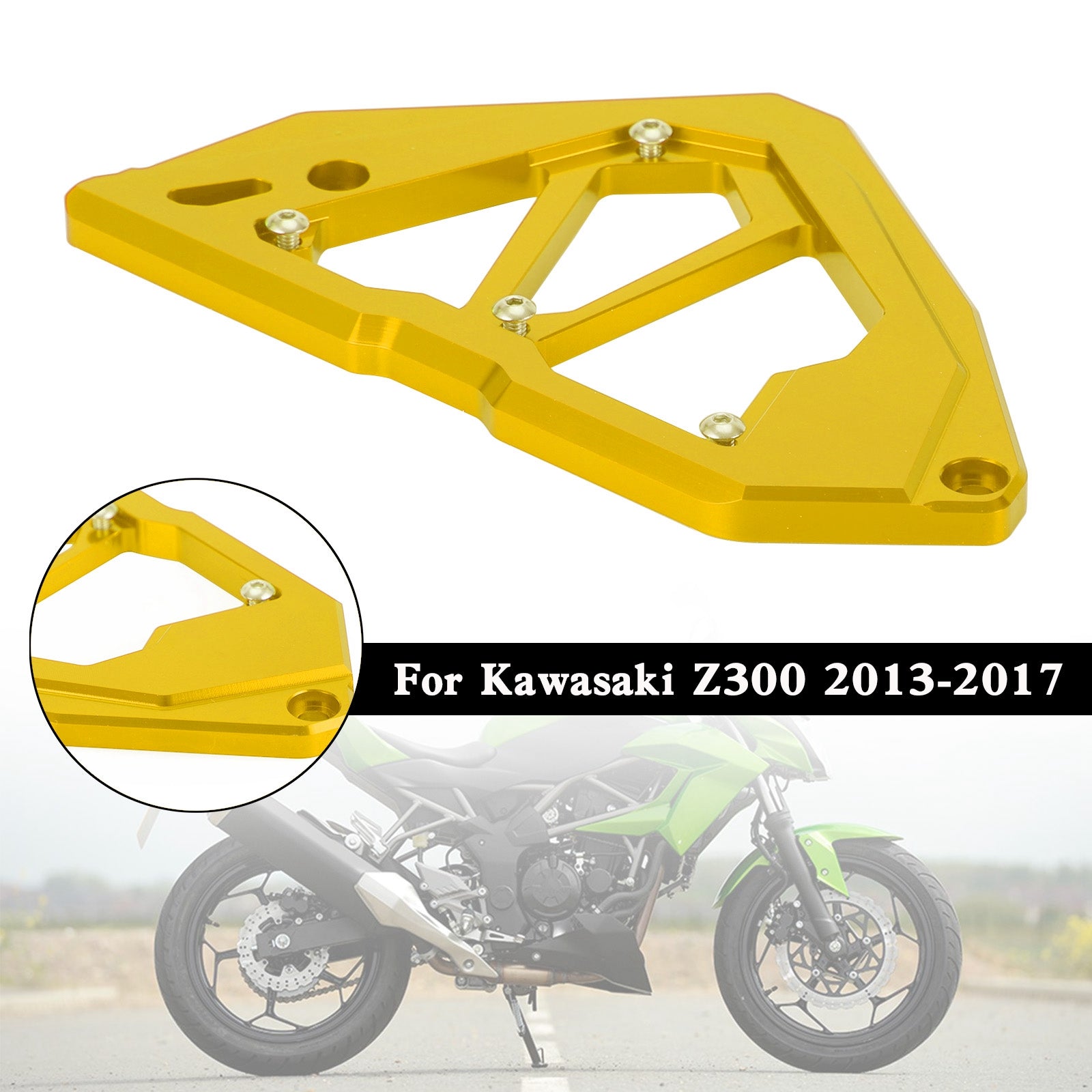 Sprocket Cover Chain Guard For KAWASAKI Z250 Z300 NINJA 300 250 13-17