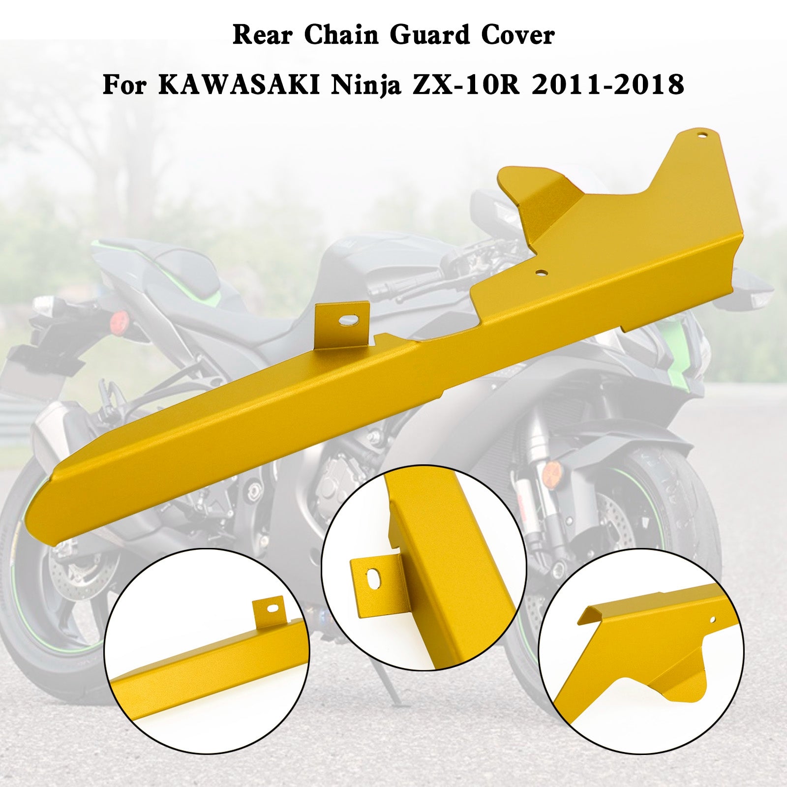 Couvercle de protection de chaîne de pignon pour KAWASAKI ZX-10R 2011 – 2018