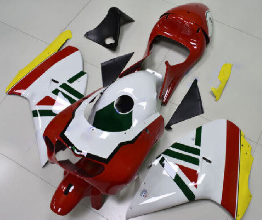 Amotopart Aprilia 1998–2003 RS250 rot-grünes Verkleidungsset