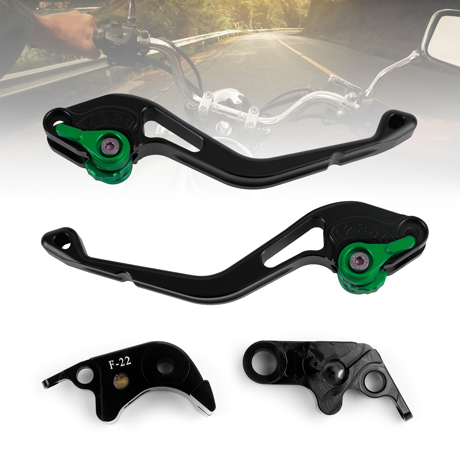 Nueva palanca de freno de embrague corta compatible con BMW S1000R 2014 S1000RR 2010-2014