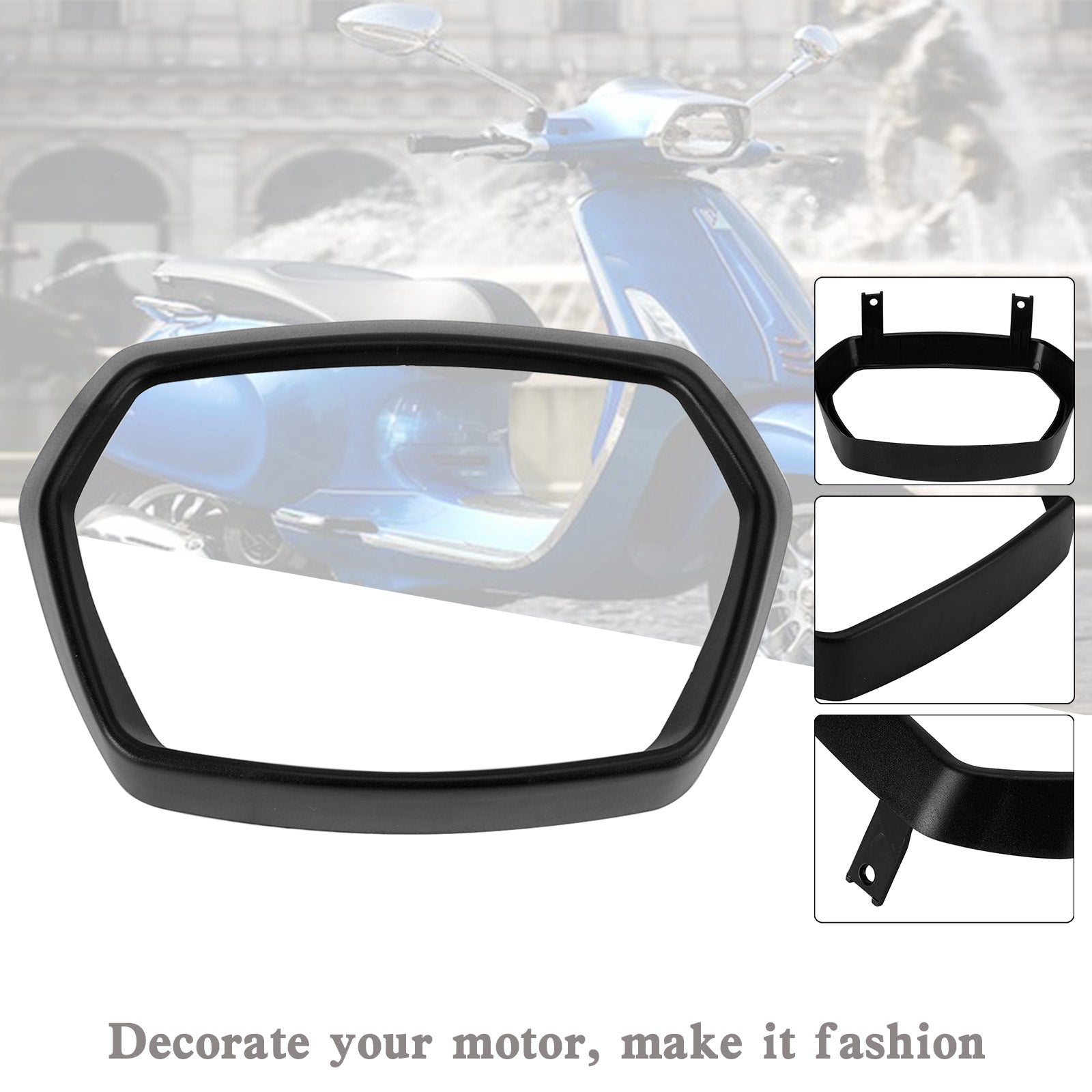 Couvercle de protection de capuchon de jante de garniture de lunette de phare pour vespa Sprint 150 2016 – 2022