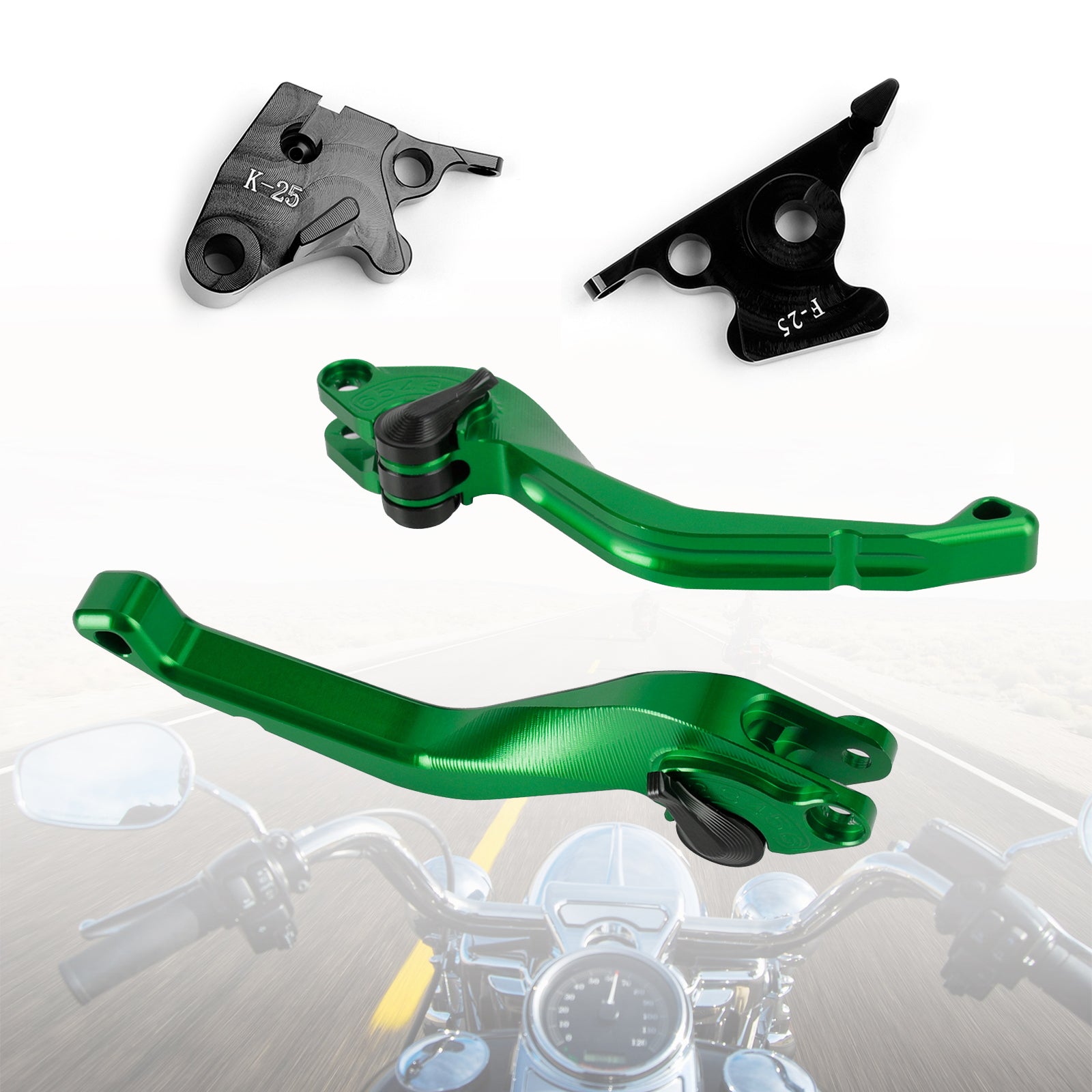 CNC-Kurzkupplungsbremshebel passend für Kawasaki Ninja 250R 400 300R/Z300 Z250SL