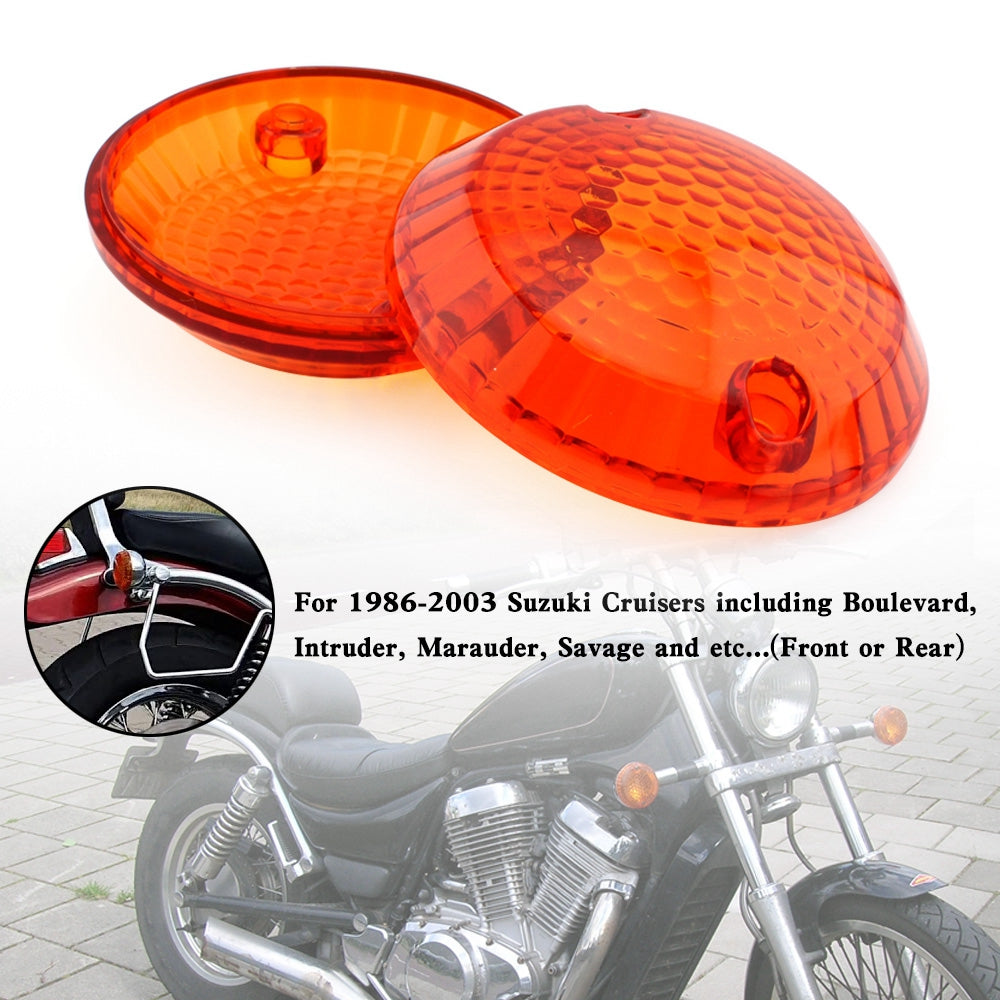 Copriobiettivo indicatore di direzione per Suzuki Cruiser Intruder 1400 VX800 generico