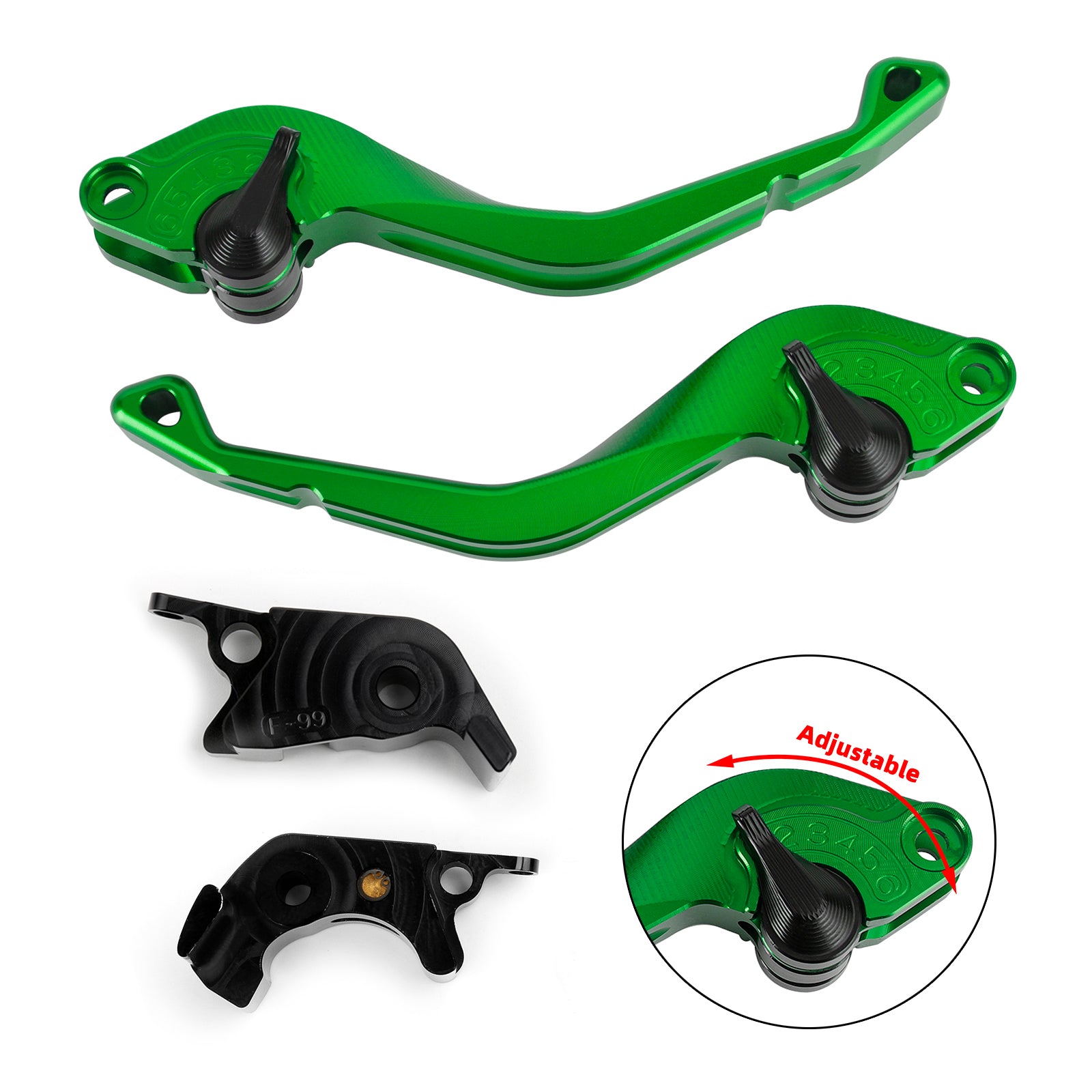 CNC Short Clutch Brake Lever fit for Kawasaki ZZR/ZX1400 SE Version 16-17