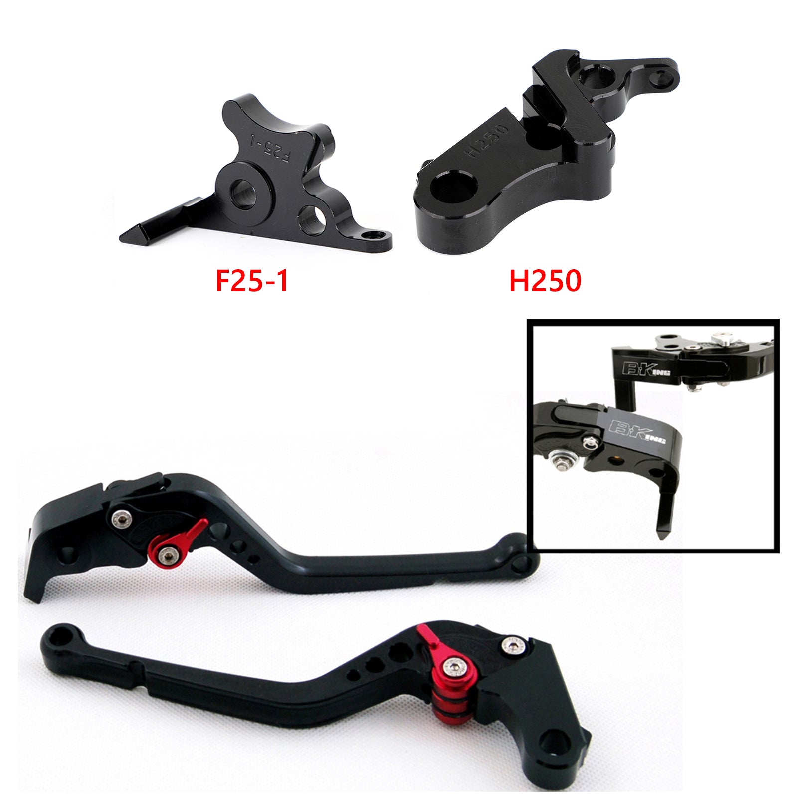 Leva freno frizione lunga adatta per Honda CBR500R/CB500F/X 19-21 CBR300R 19-21 Generico