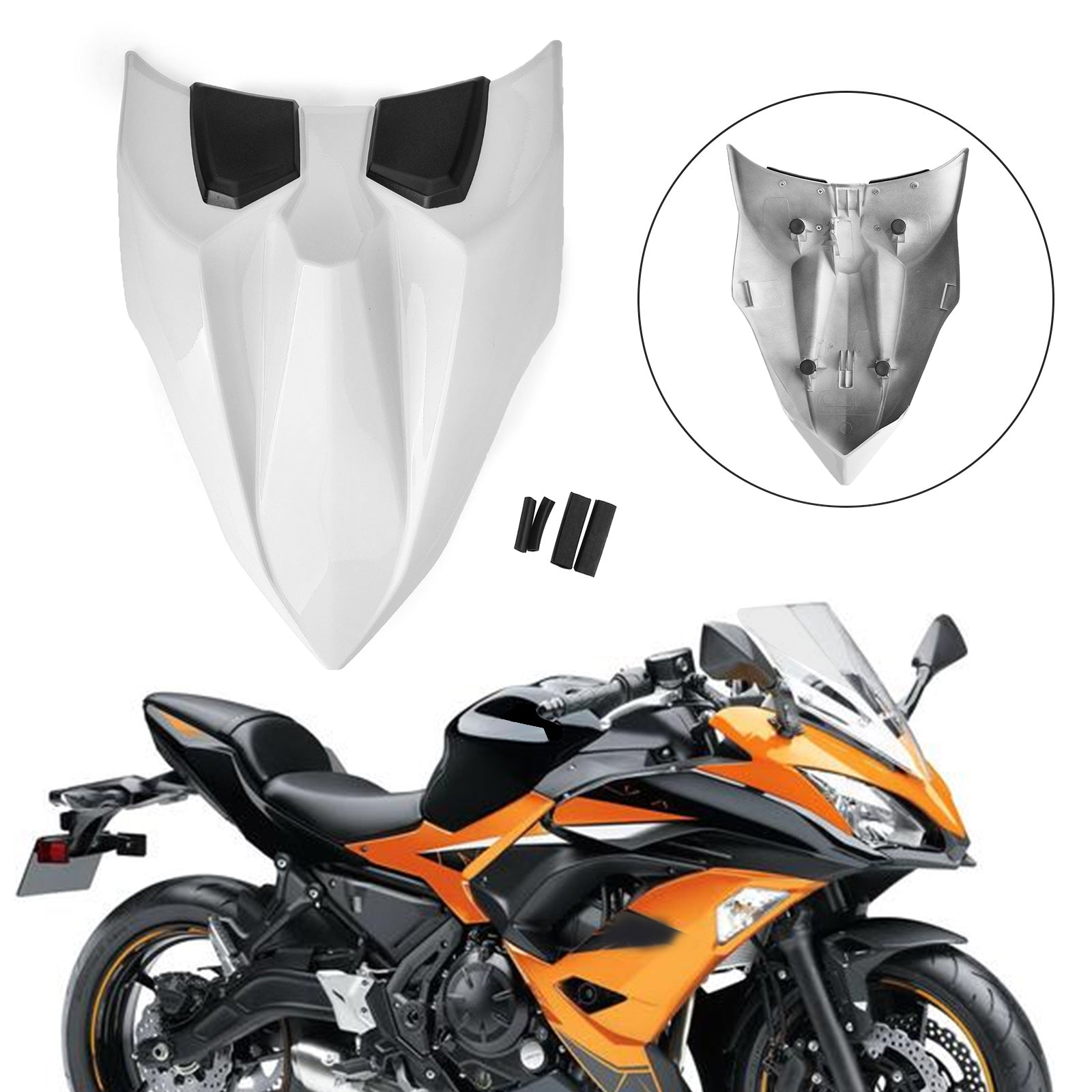 17-23 Kawasaki Z650 Ninja 650 Motorcycle Rear Seat Fairing Cover Cowl