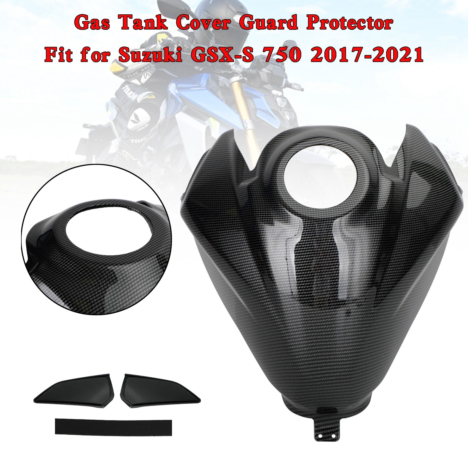 Protezione della protezione del coperchio del serbatoio del gas Suzuki GSX-S 750 GSXS 2017-2021