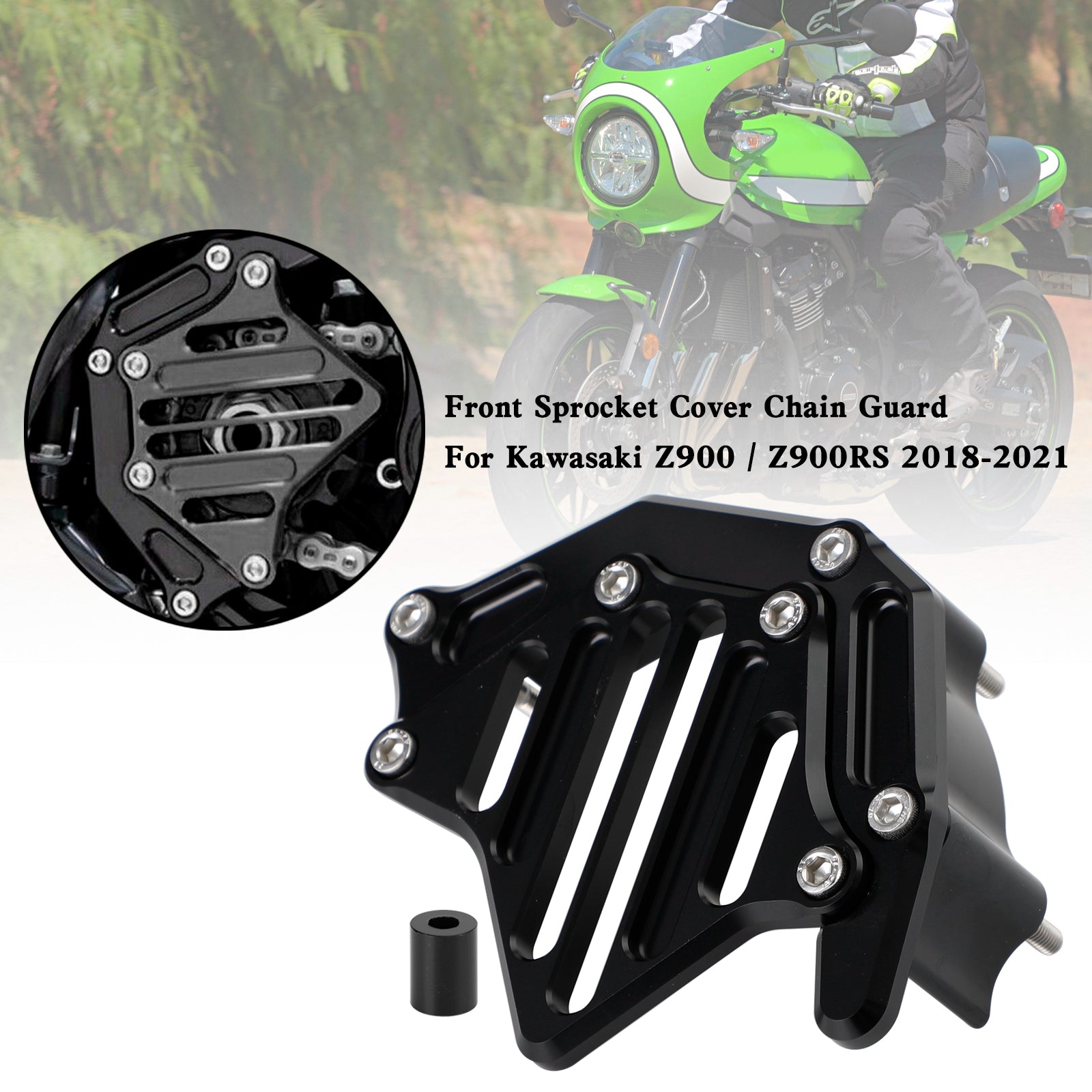 Front Sprocket Cover Chain Guard For Kawasaki Z900 Z900RS 2018-2021