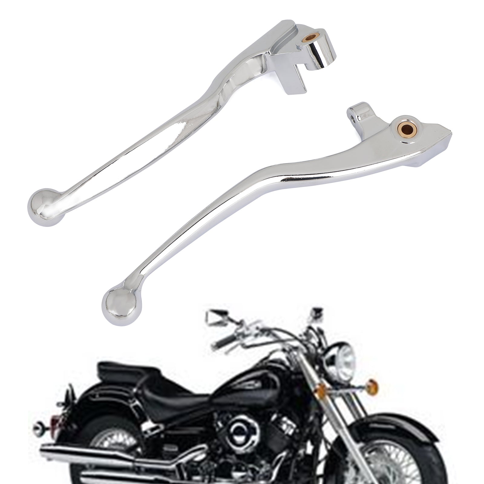 Palancas de embrague de freno para Yamaha Dragstar XVS400 1996-2002 XVS650 1997-2002 Genérico