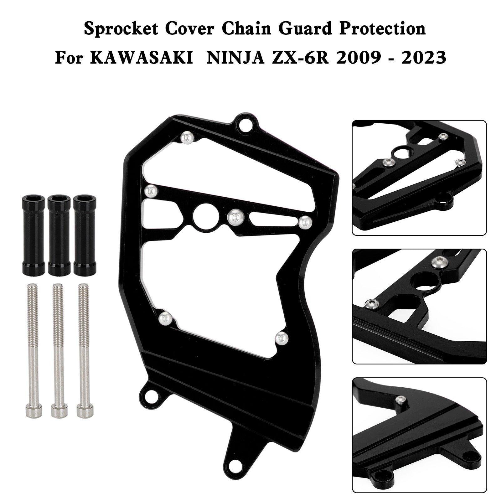 Front Sprocket Cover Chain Guard For KAWASAKI Ninja ZX-6R ZX6R 2009-2023