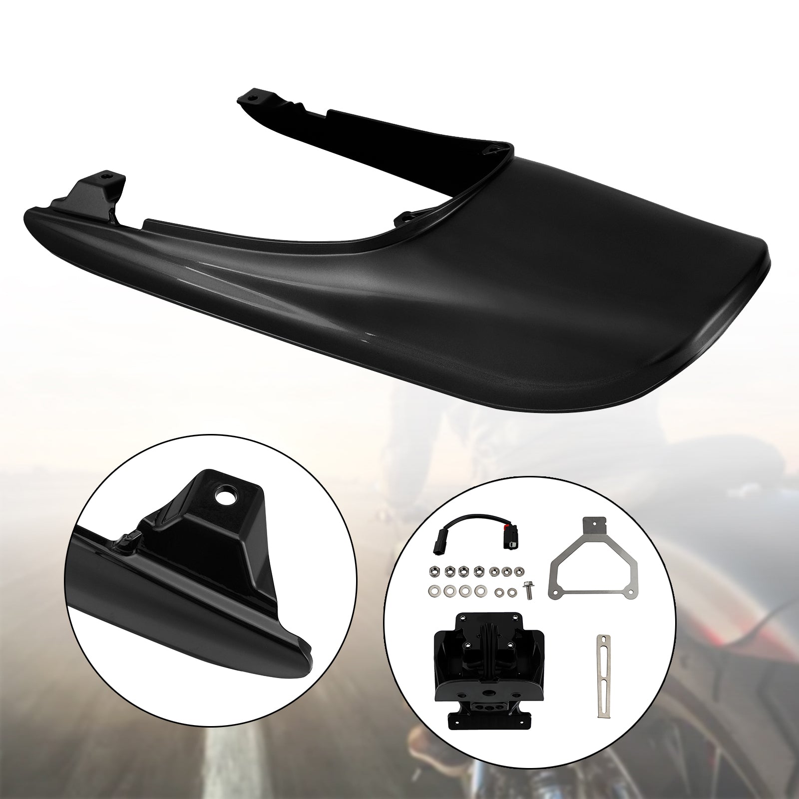 Tail Cowl Fairing+License Plate Bracket fit for Kawasaki Z900RS 2018-2022 Generic