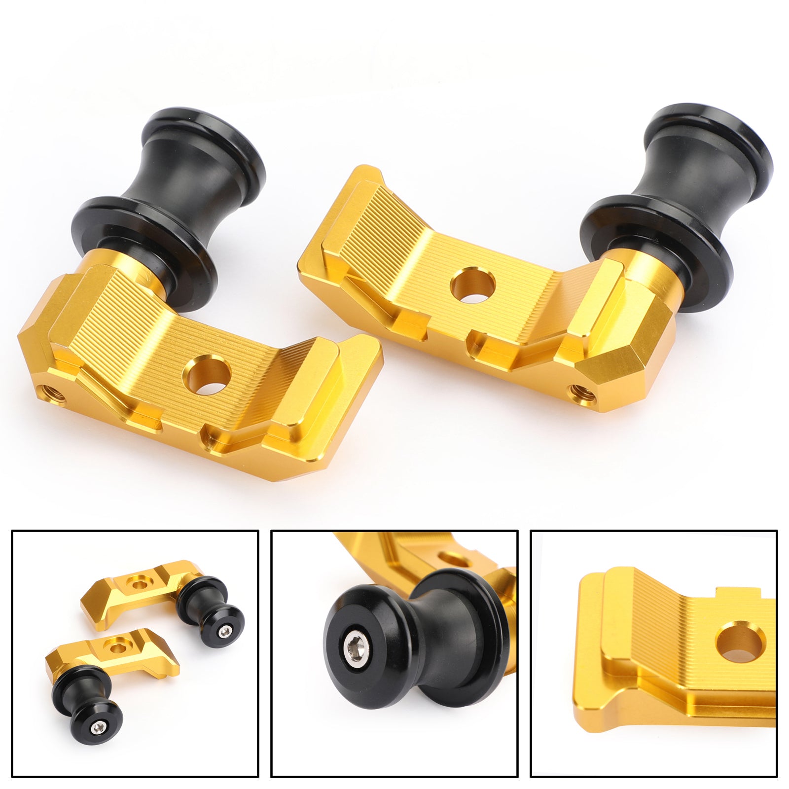 Chain Adjuster Block W/Swingarm Spools Slider For YAMAHA MT-07 FZ-07 14-18