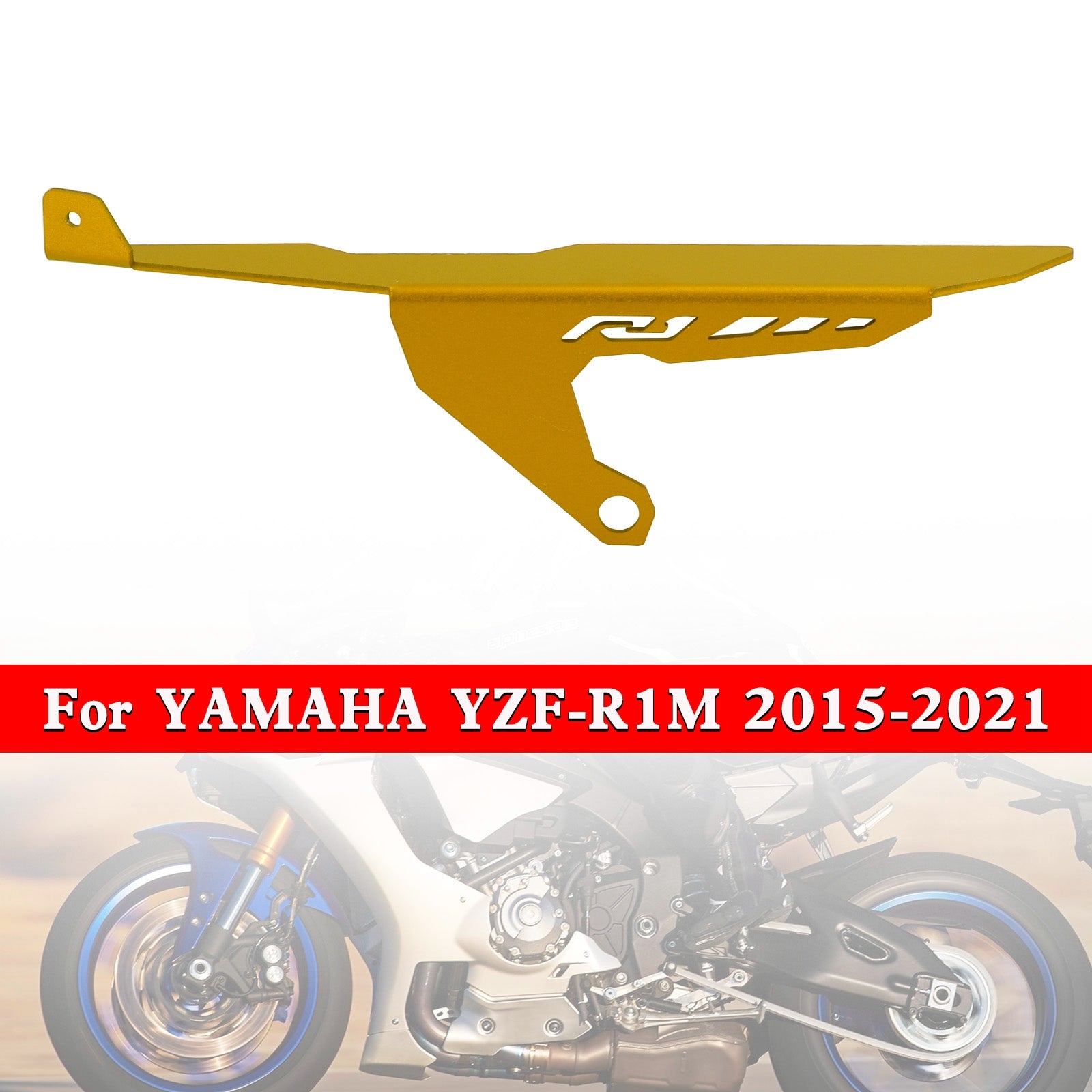15-21 Yamaha YZF R1 R1M R1S Kettenrad Kettenschutzabdeckung hinten