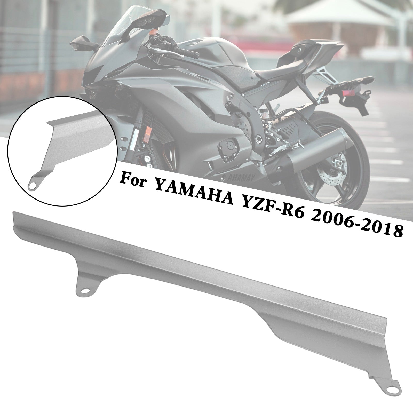 Kettenrad-Kettenschutz-Schutzabdeckung für Yamaha YZF R6 2006–2018