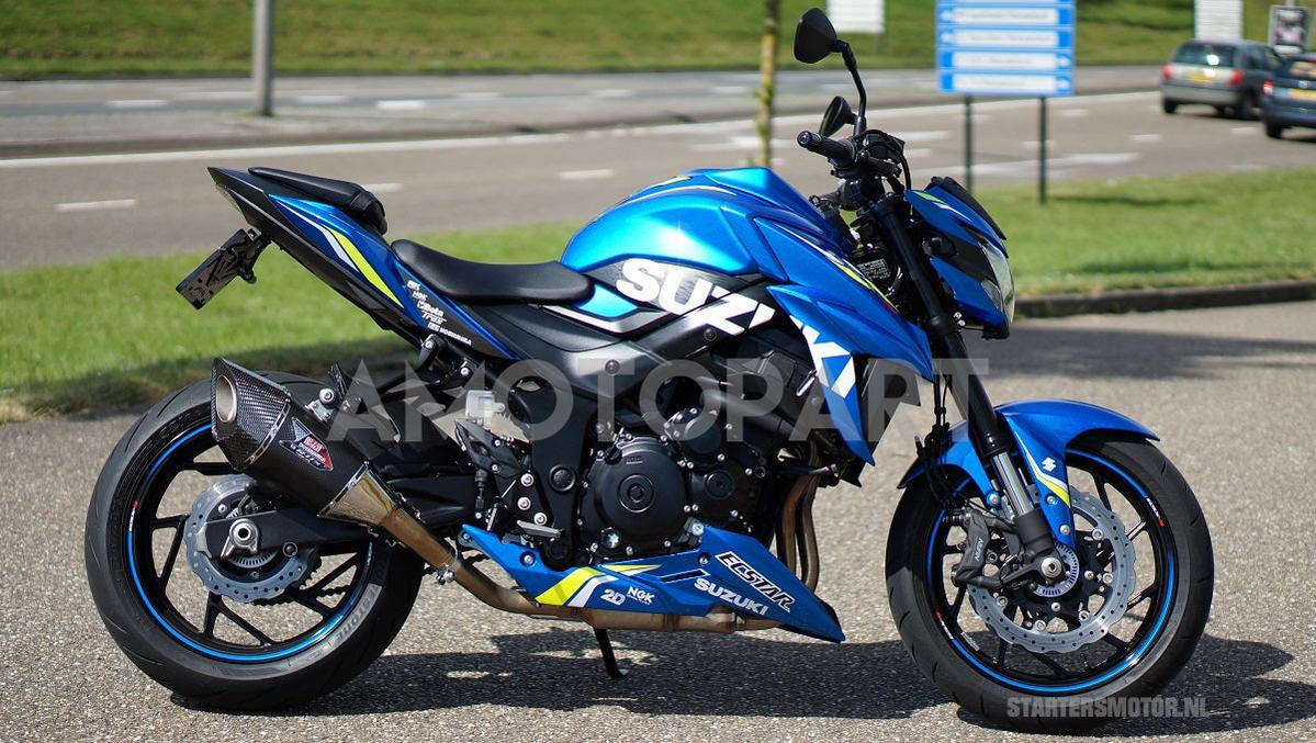 Amotopart 2017-2022 Suzuki GSX-S 750 Fairing Blue Style1 Kit