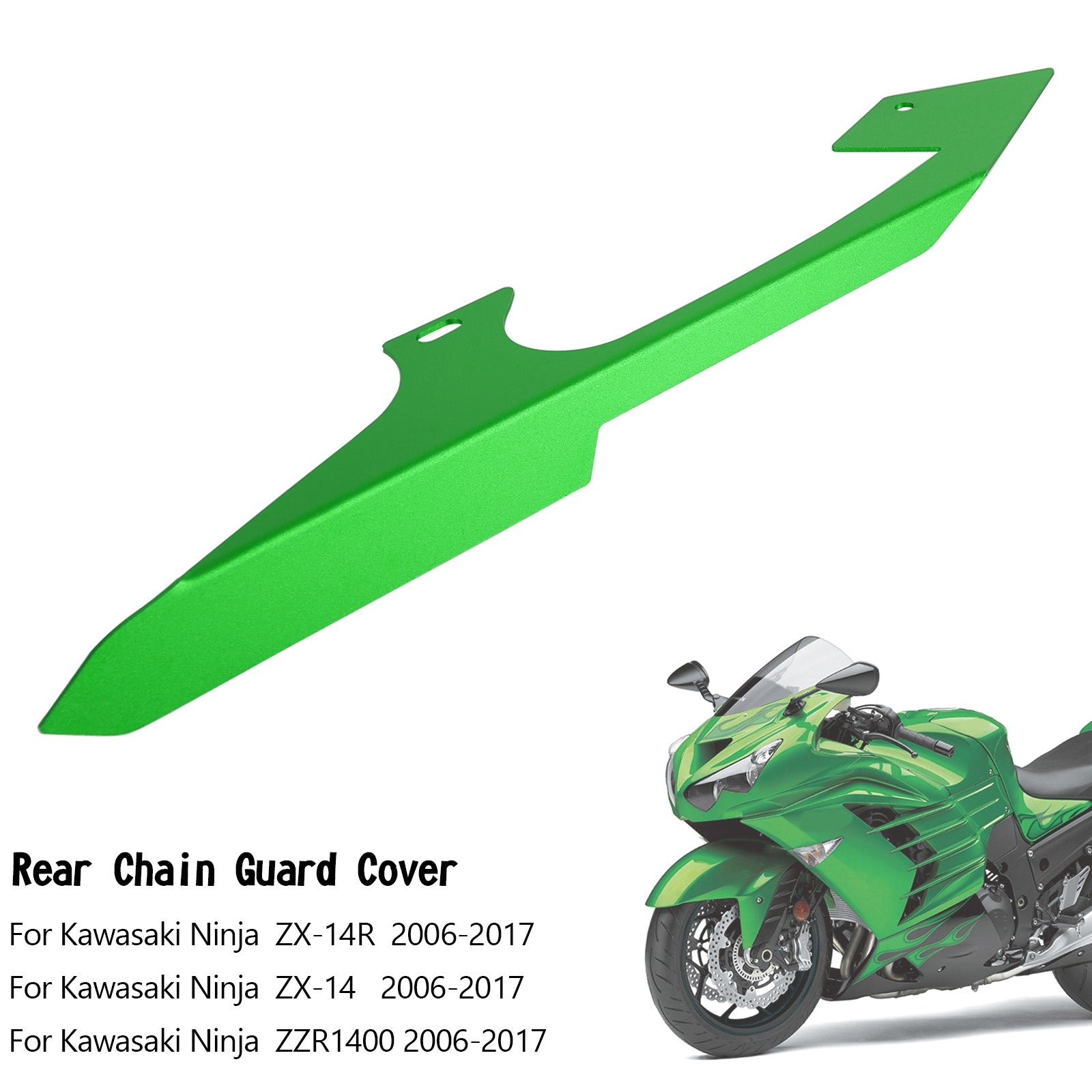 Couvercle de protection de chaîne de pignon pour Kawasaki Ninja ZZR1400 ZX14 ZX14R 2006 – 2017