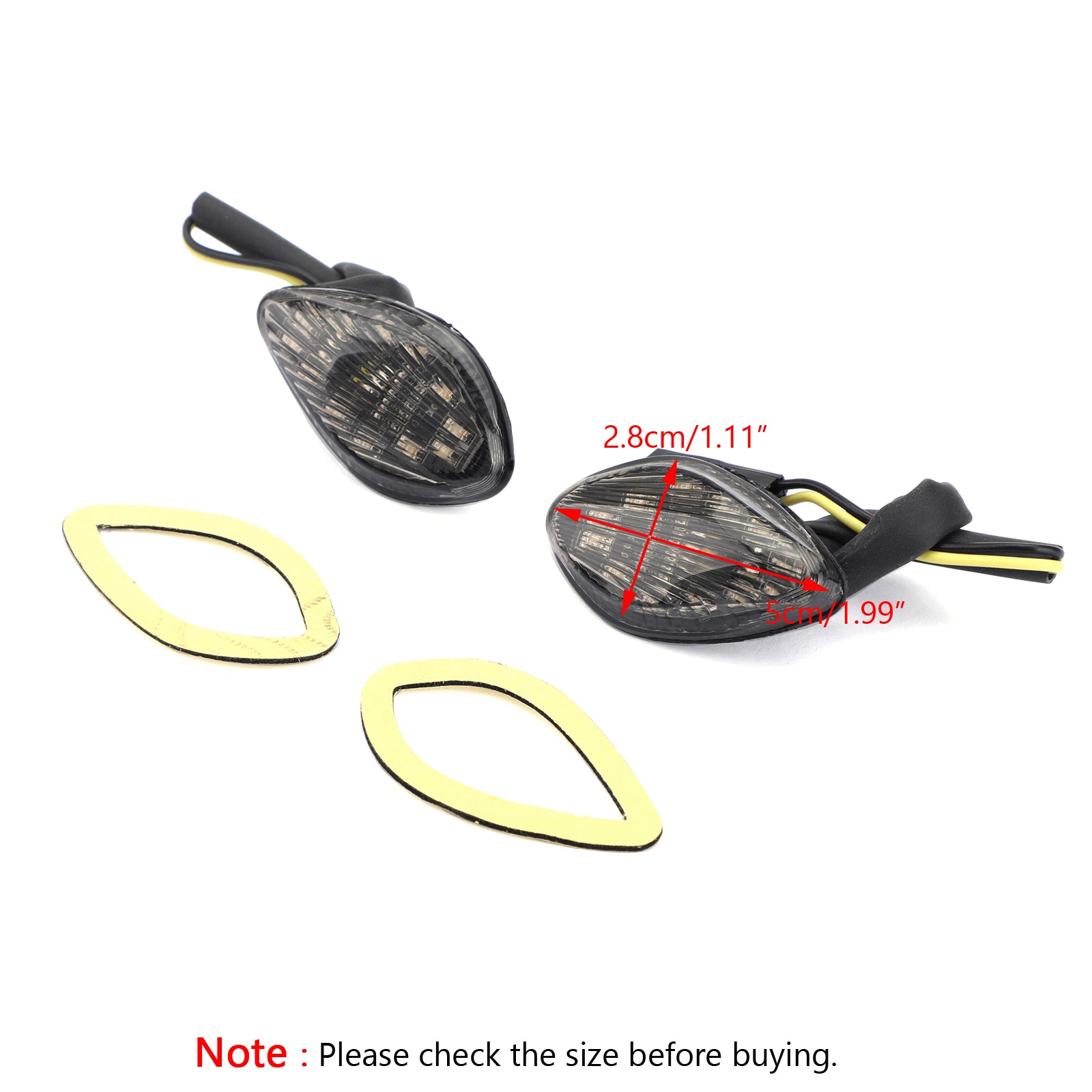 02-08 Honda  CB 919 & 97-07 CBR 600 F3/F4/F4i Smoke Turn Signals