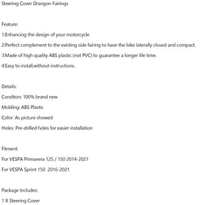 ABS-Lenkhornabdeckungsverkleidung für VESPA Sprint Primavera 125/150 2014-2021