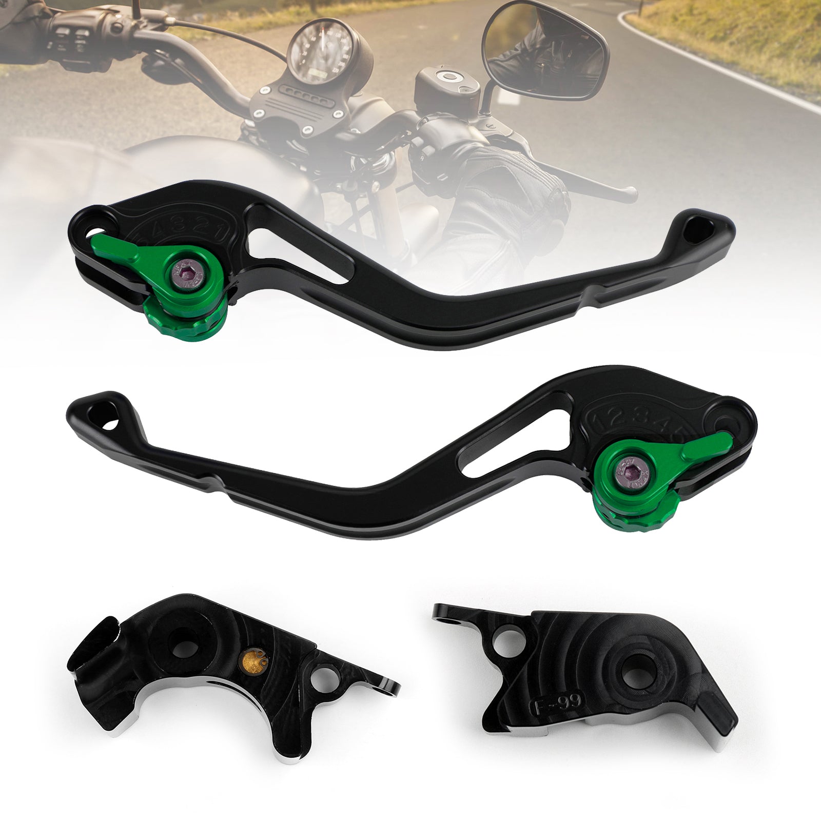 NEW Short Clutch Brake Lever fit for Kawasaki ZZR/ZX1400 SE Version 16-17