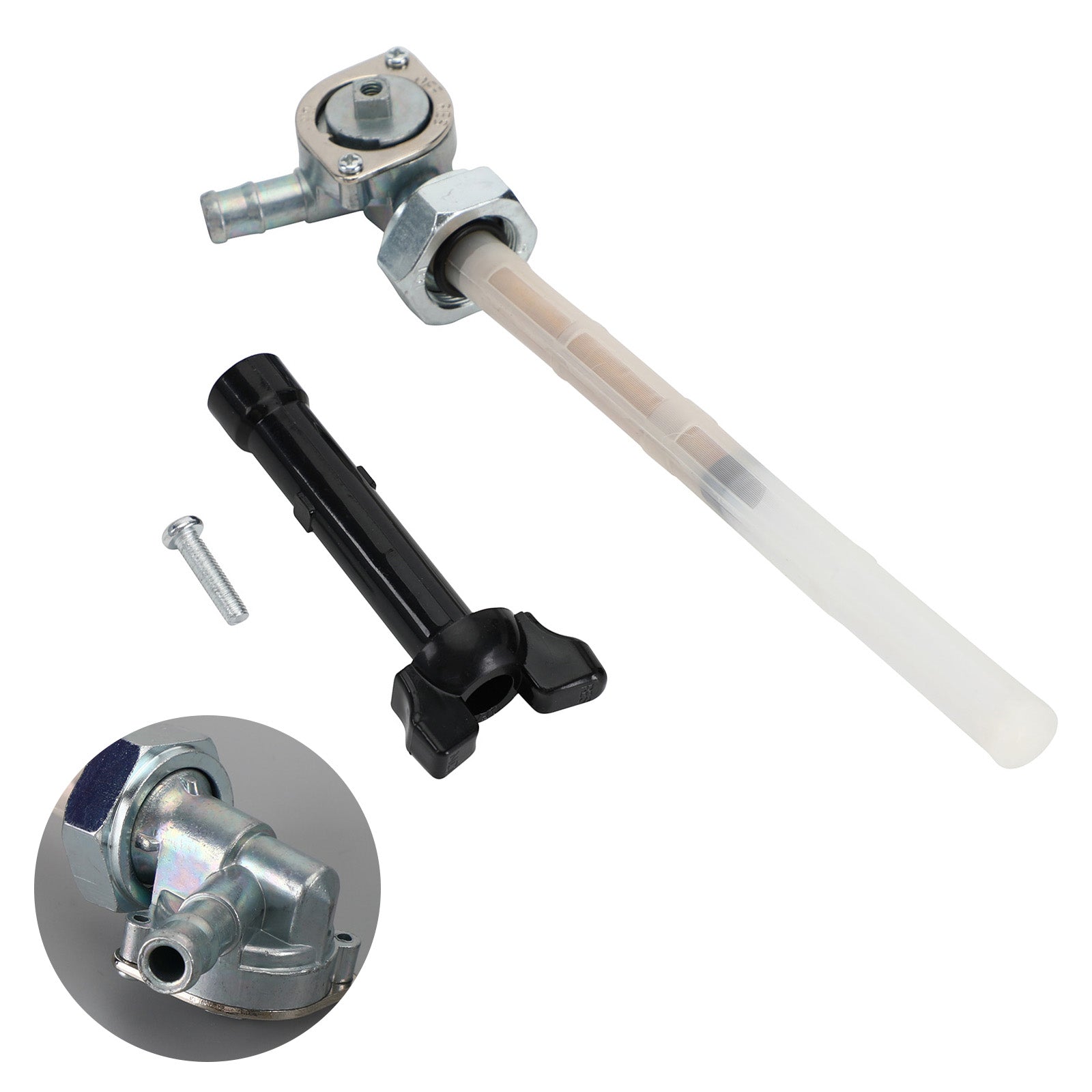 Fuel Valve Petcock & Lever Screw Fit For Shadow VLX 600 VT600C 04-07 VT600CD Deluxe 99-07