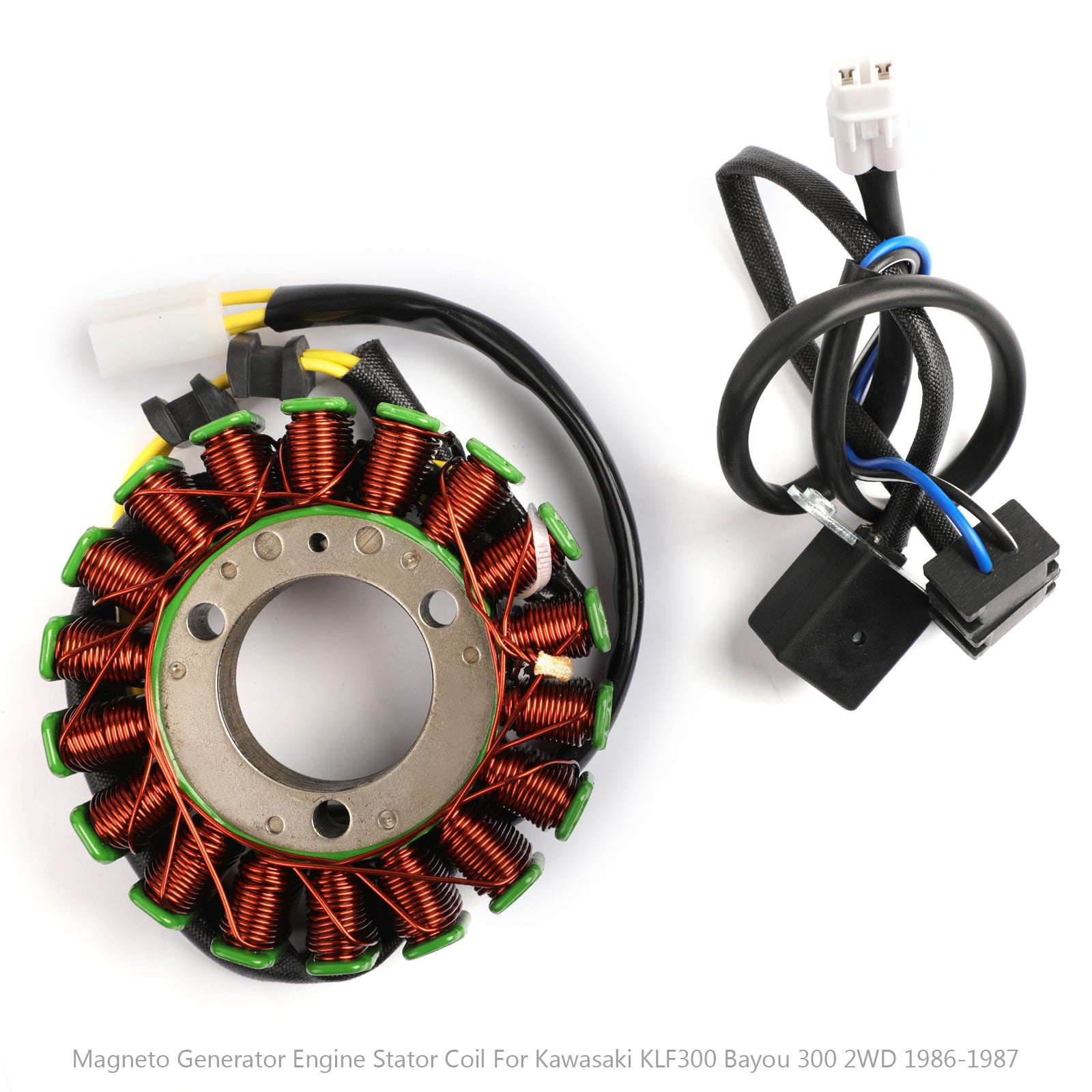 Bobine de Stator de moteur de générateur de magnéto adaptée à Kawasaki KLF300 Bayou 300 2WD 1986 – 1987