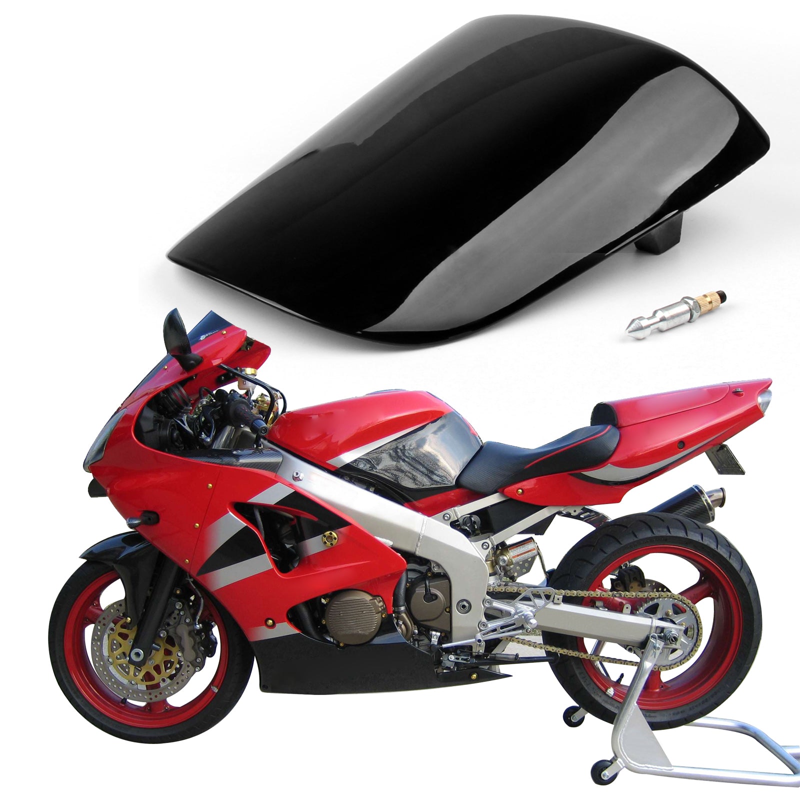 Funda para asiento trasero ZX6R ZX 6R 2000-2002, color negro