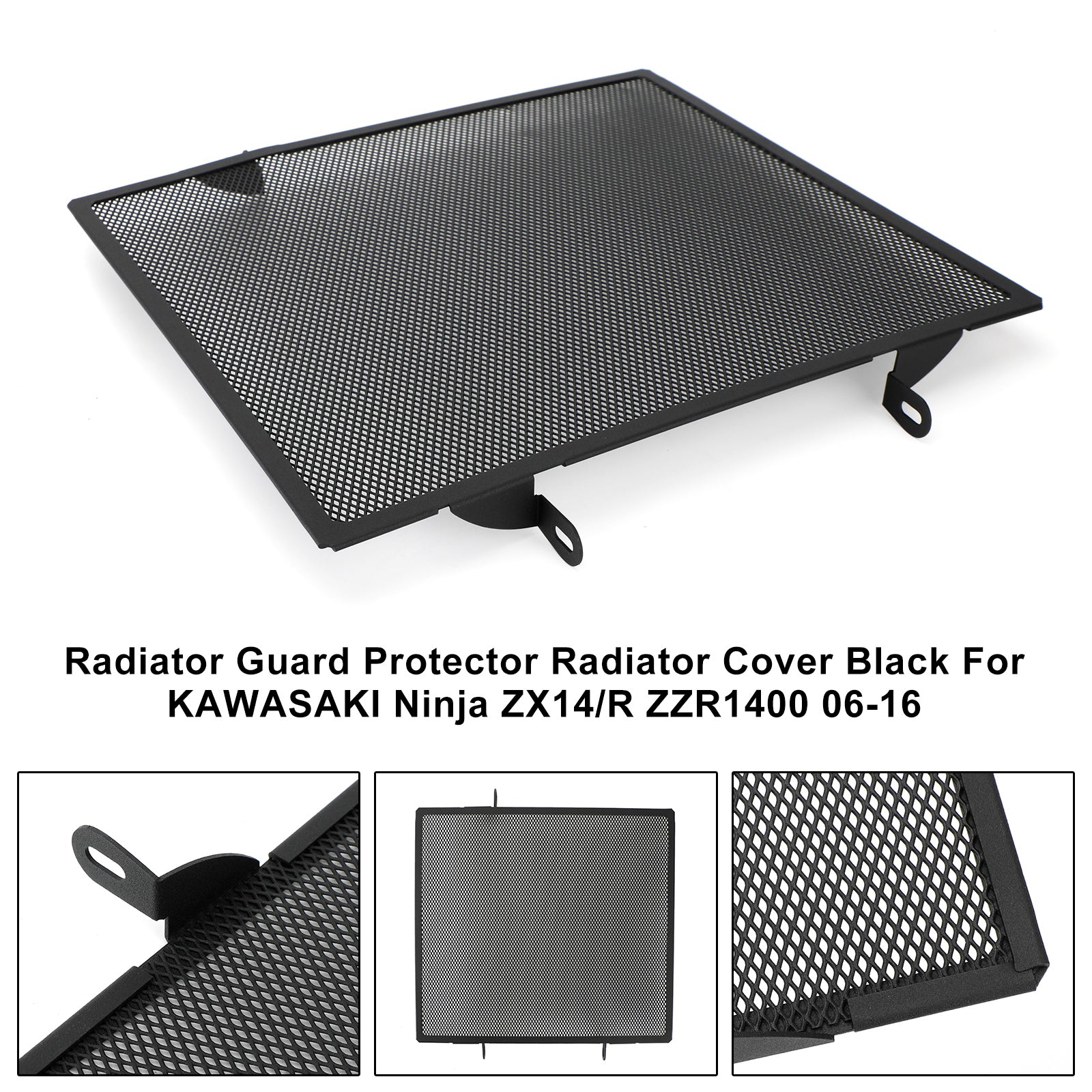 Protezione radiatore Protezione copertura radiatore per Kawasaki Ninja Zx14/R Zzr1400 06-16