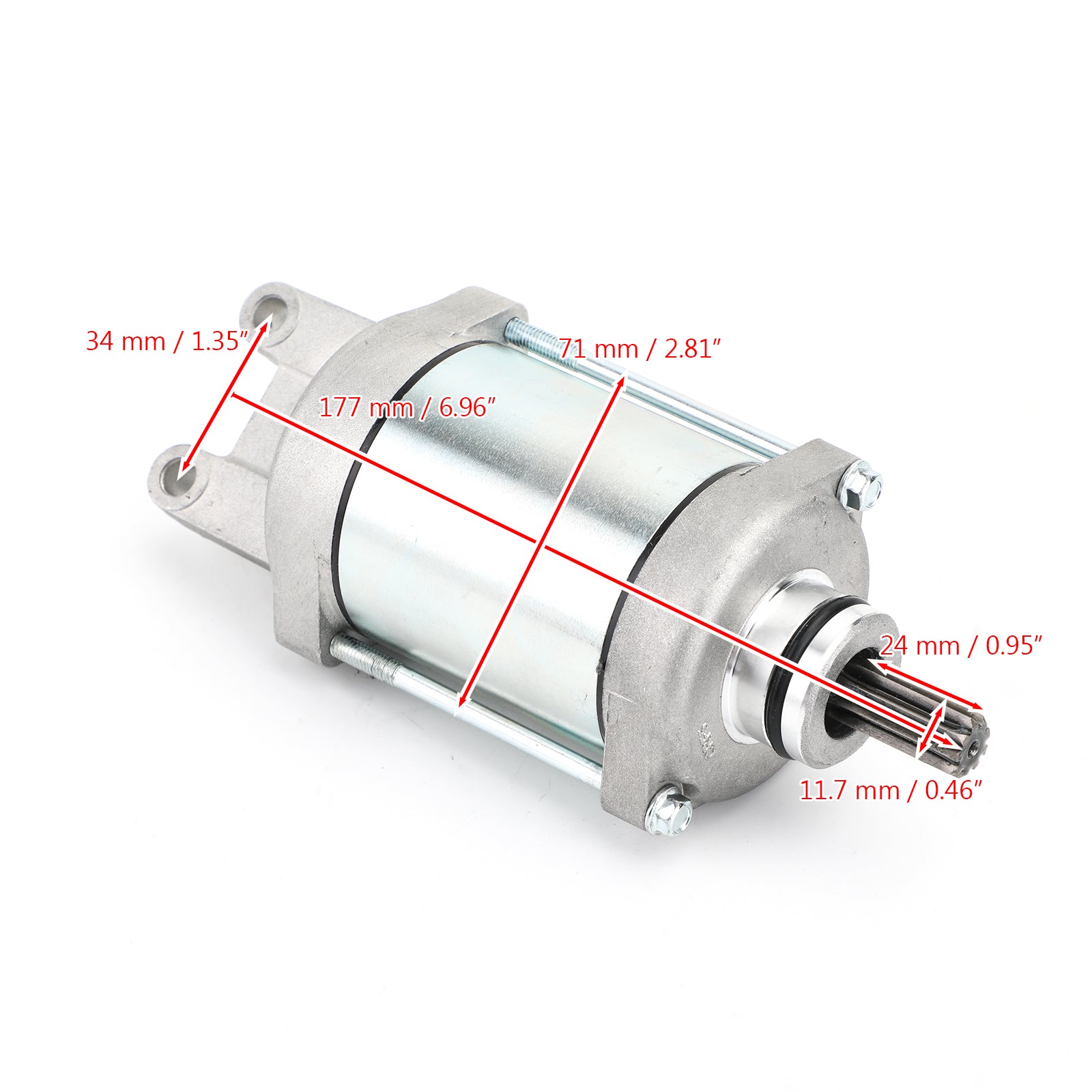 Motorino di avviamento adatto per MOTORE Honda TRX700XX 700XX 2008 2009 2011 ATV 31200-HP6-A01 Generico