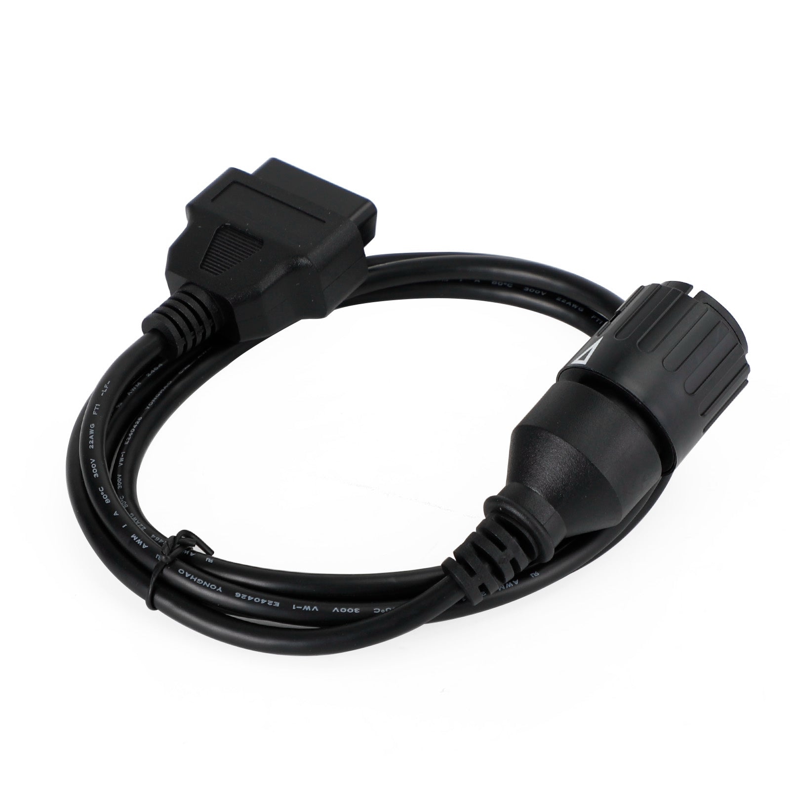 Conector de Cable OBD2 para motocicleta, 10 pines a 16 pines, Cable de escáner de diagnóstico genérico