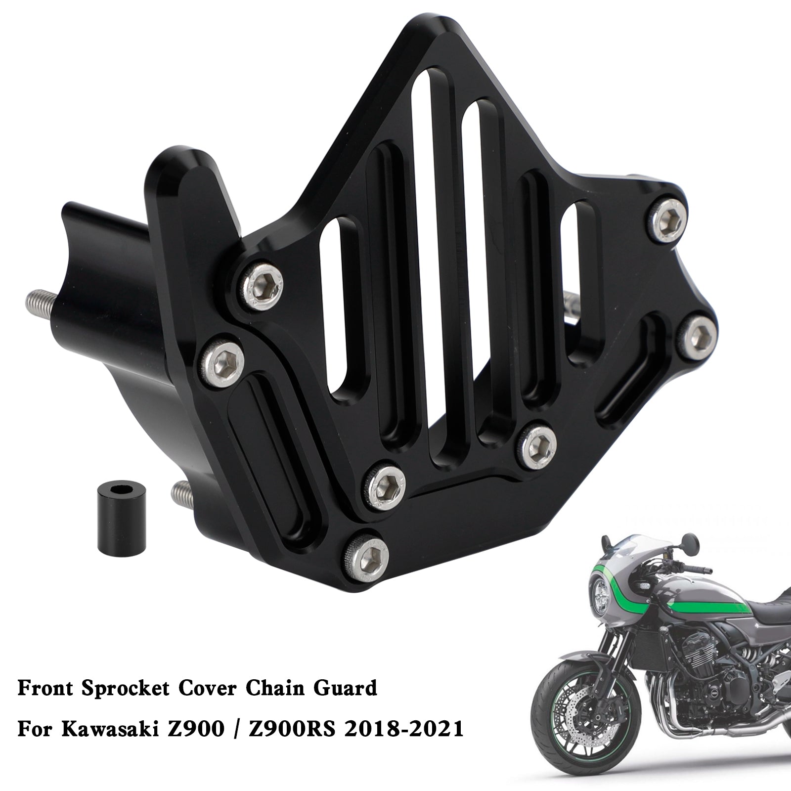 Garde-chaîne de couvercle de pignon avant pour Kawasaki Z900 Z900RS 2018 – 2021