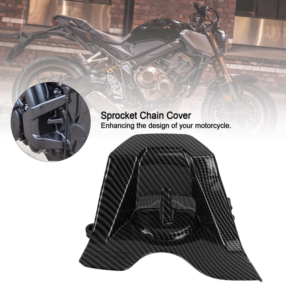 Carbon Front Sprocket Chain Cover Guard For Honda CBR650R CB650R 2019-2021 Generic