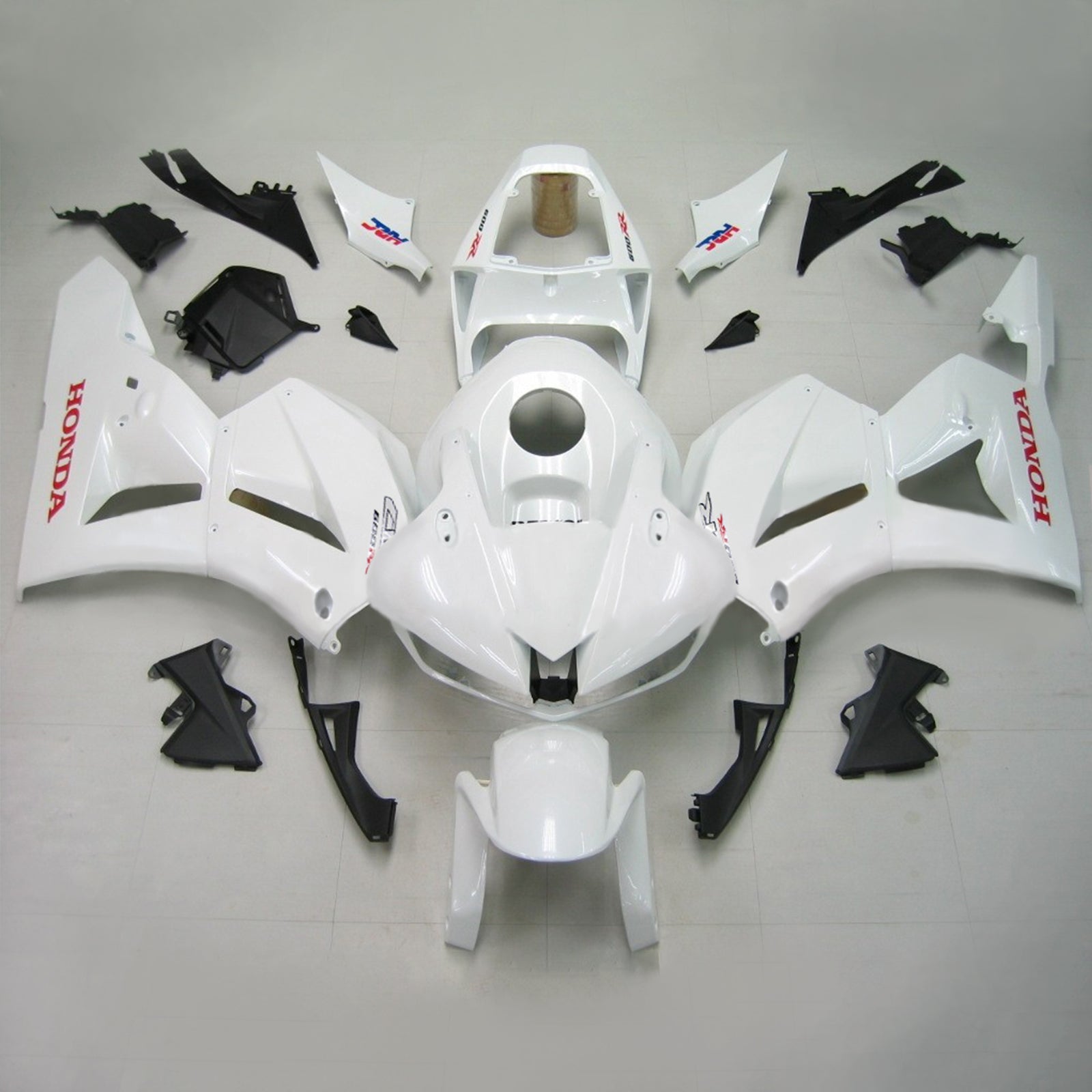 Amotopart 2013-2020 Honda CBR600 Fairing White Style2 Kit