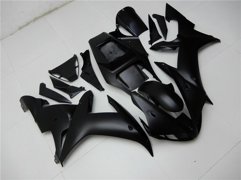 Amotopart 2002 2003 Yamaha YZF R1 Fairing Matte Black Kit