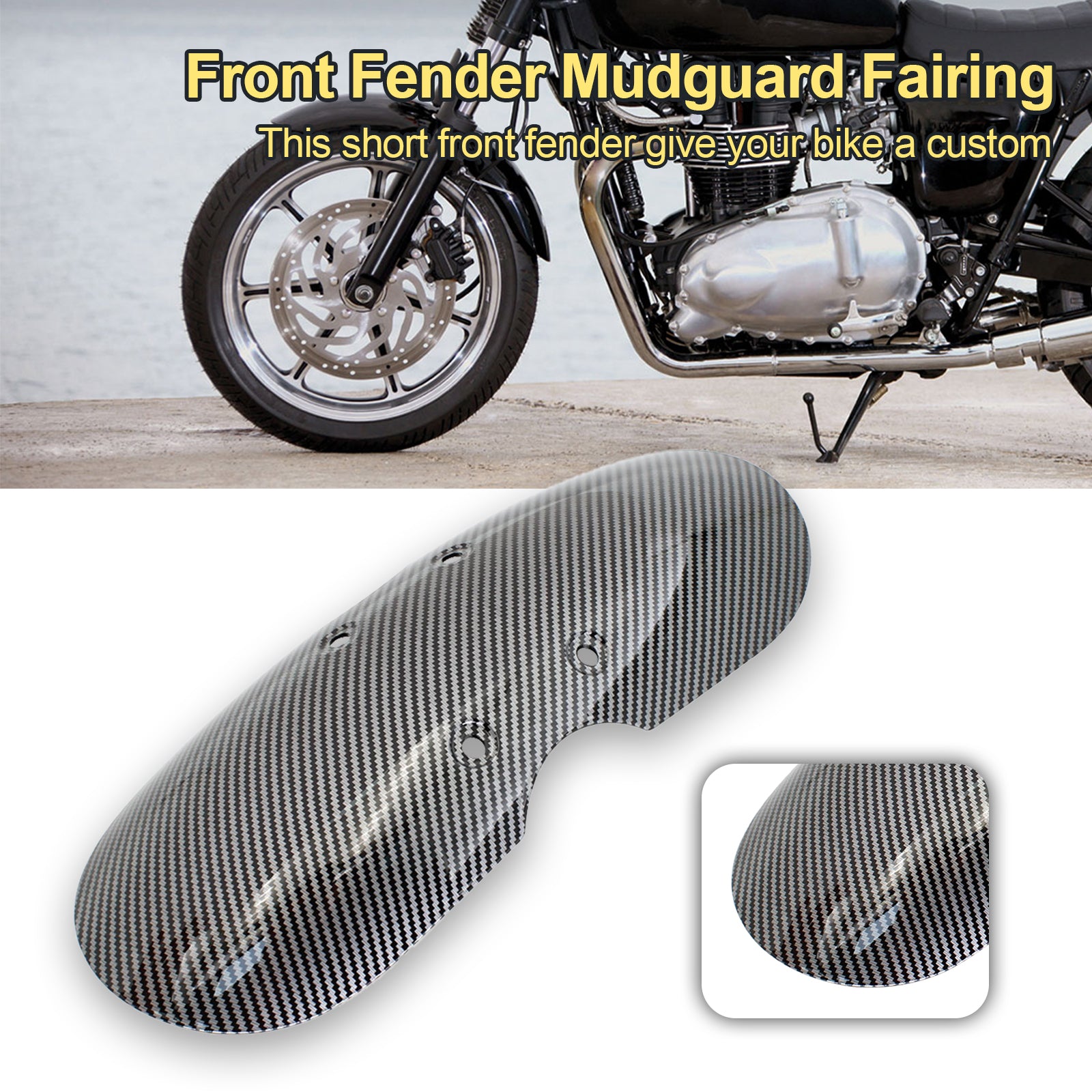 Front Fender Mudguard For Bonneville T100 Scrambler Thruxton 2001-2016 Generic