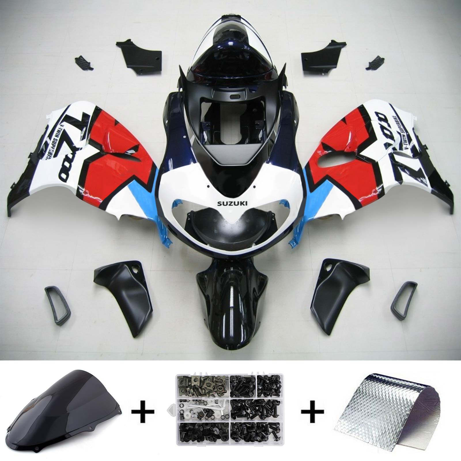 Amotopart 1998-2003 Suzuki TL1000R Fairing Multi-Color Kit