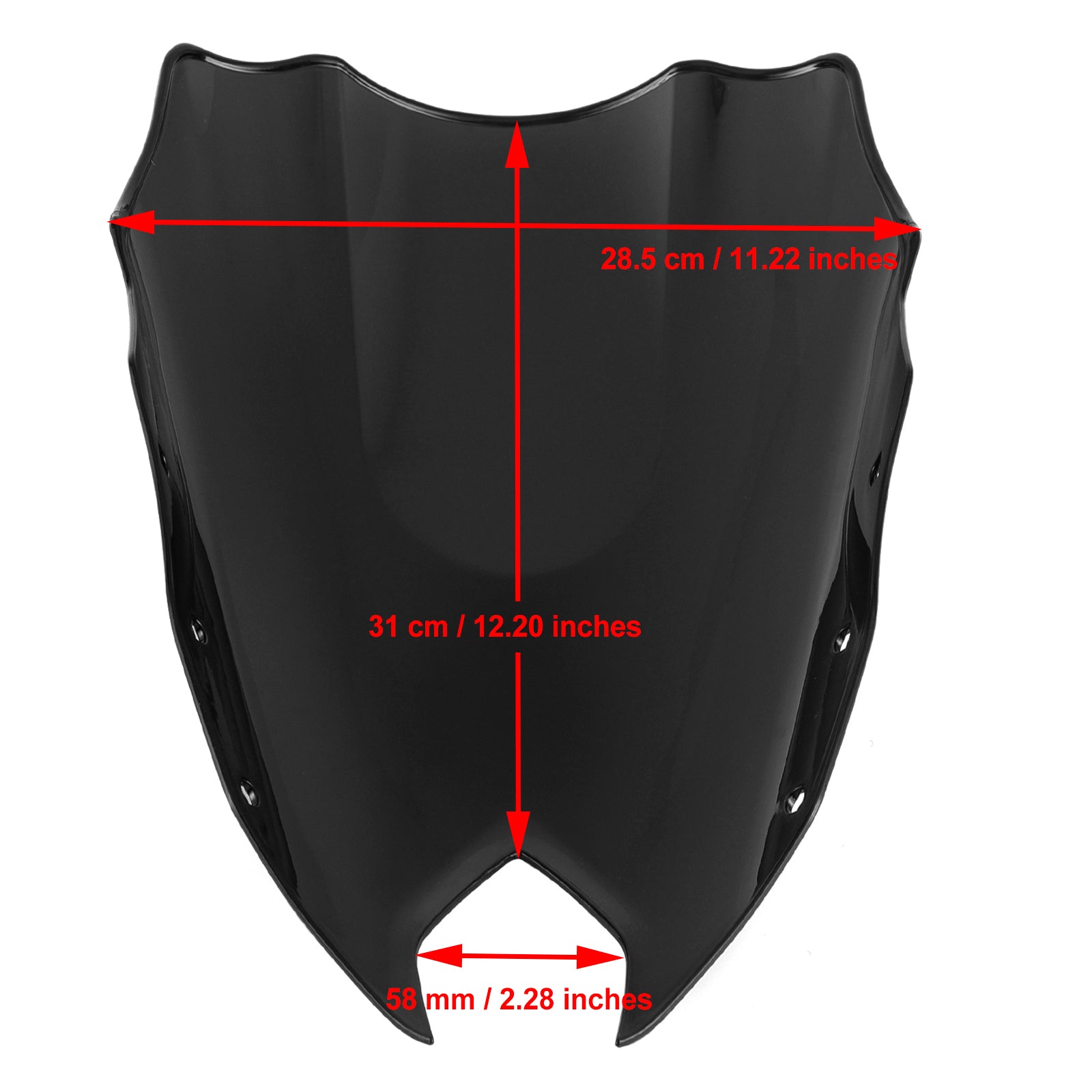 ABS Motorcycle Windshield WindScreen fit for Yamaha FZ6R FZ-6R FZS600 2009-2015