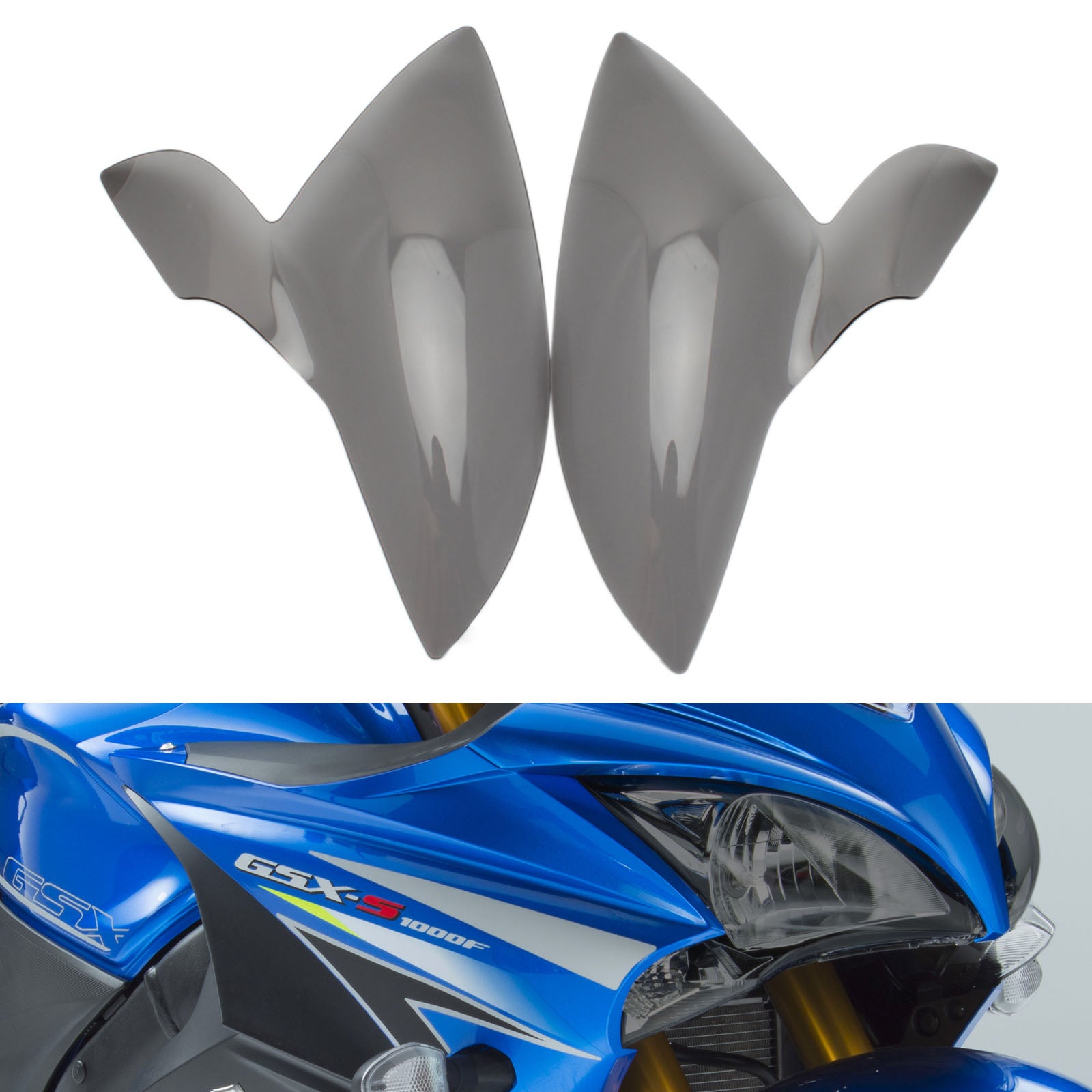 Couvercle de Protection de lentille de phare avant adapté à Suzuki Gsx-S 1000F 2015 – 2021, fumée générique