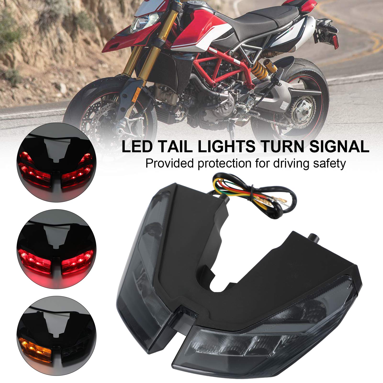 Tail Lights Turn Signal For DUCATI HYPERMOTARD 821 939 950 SP 2012-2021 Generic