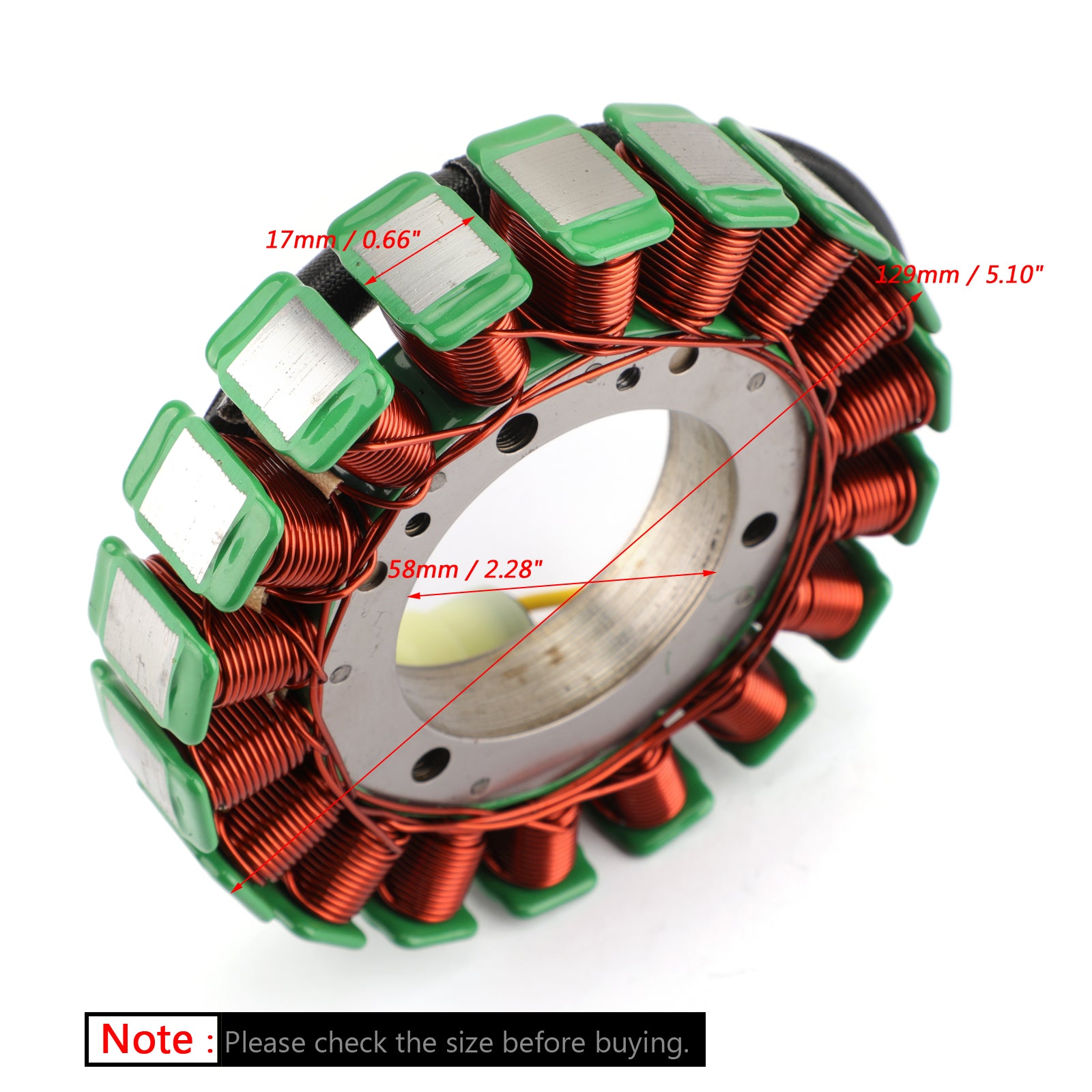 Bobina di ricarica batteria statore fuoribordo 18 poli per Suzuki DF60 DF70 1998-2009 tramite fedex