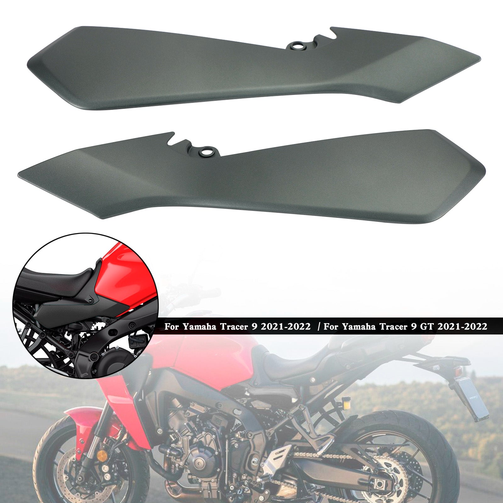 Rear Tail Side Seat Fairing Panel Cowl For Yamaha Tracer 9 GT 2021-2022