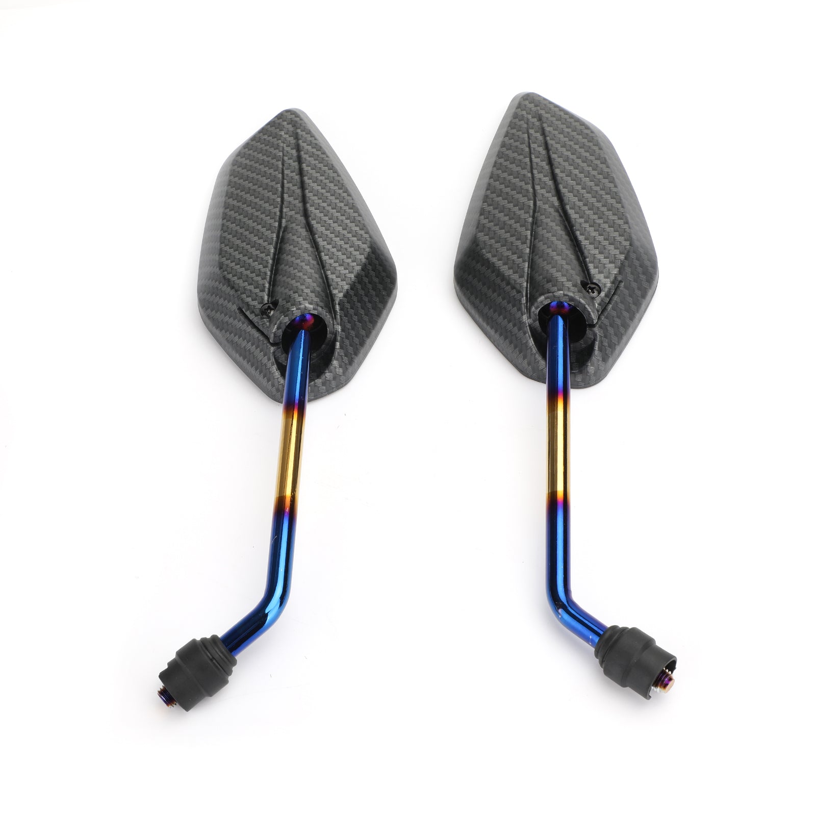 Blue 10mm Thread Motorbike Mirrors Universal Motorcycle/Bike/Scooter Pair- CW Generic