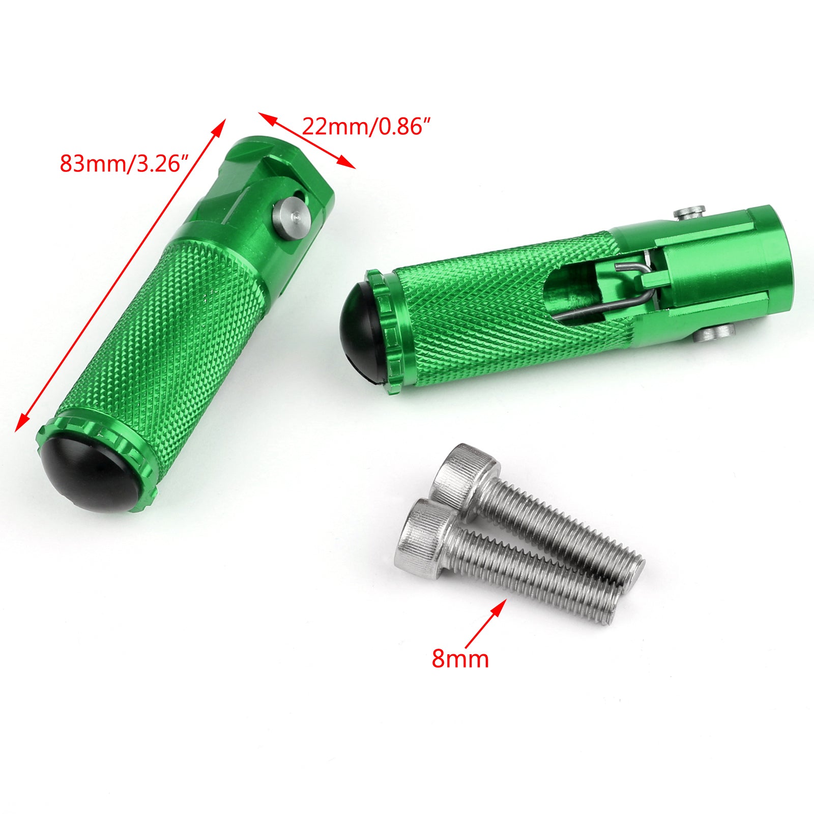 CNC Folding Foot Pegs Footpeg Rear Set Rest Racing For Universal Motorcycle